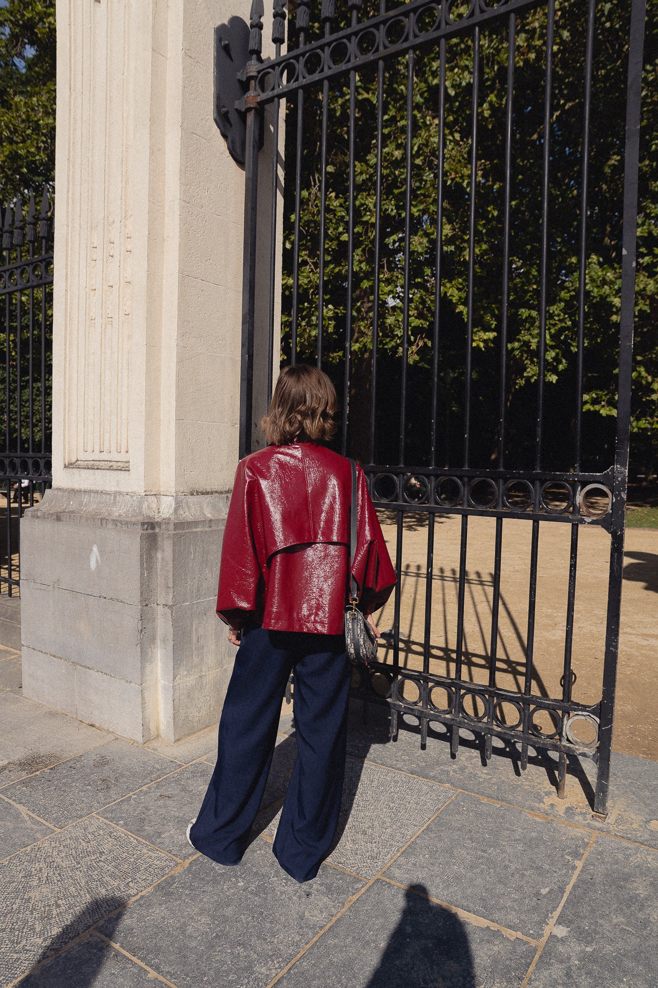 Jodie PU jacket red