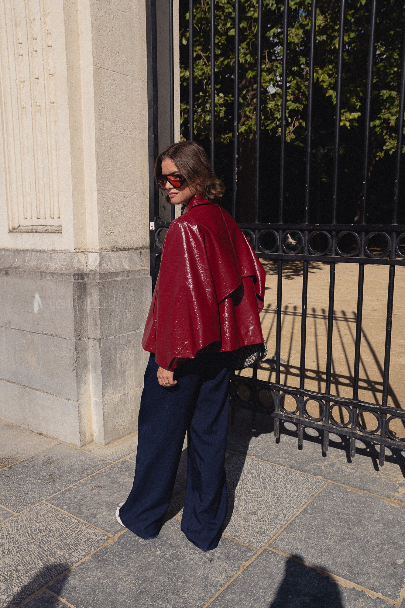 Jodie PU jacket red