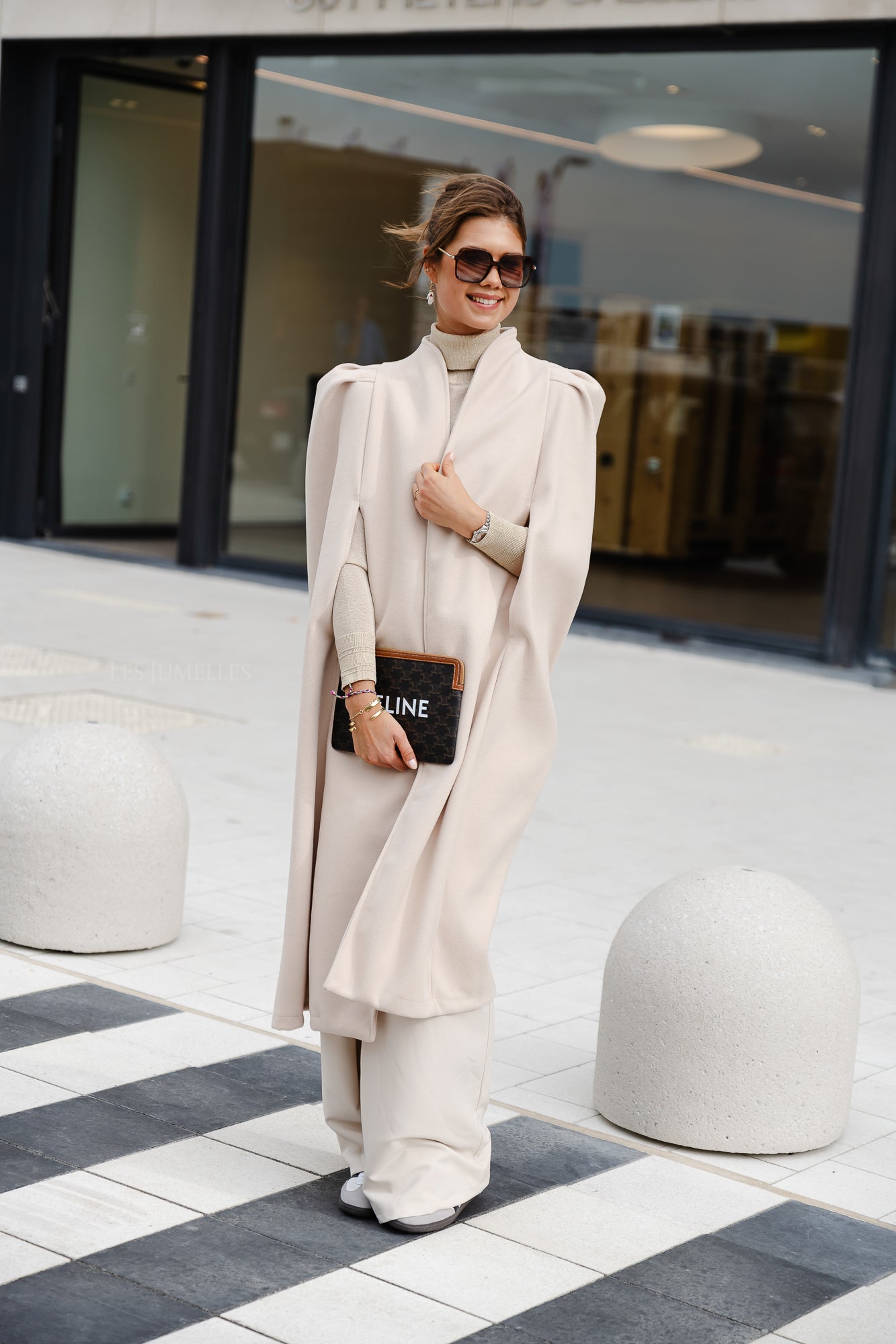 Cape longue Nellie beige