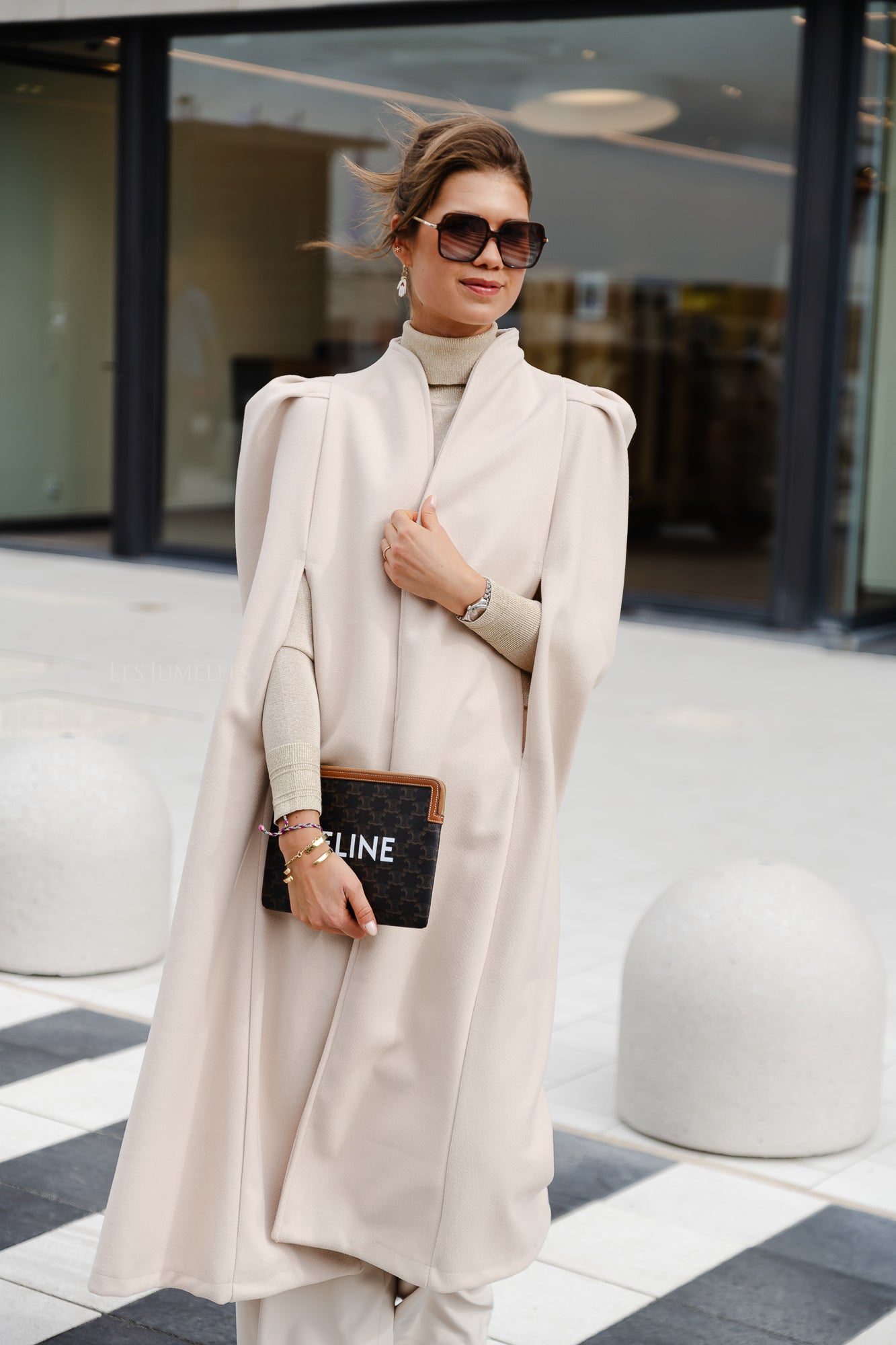 Cape longue Nellie beige
