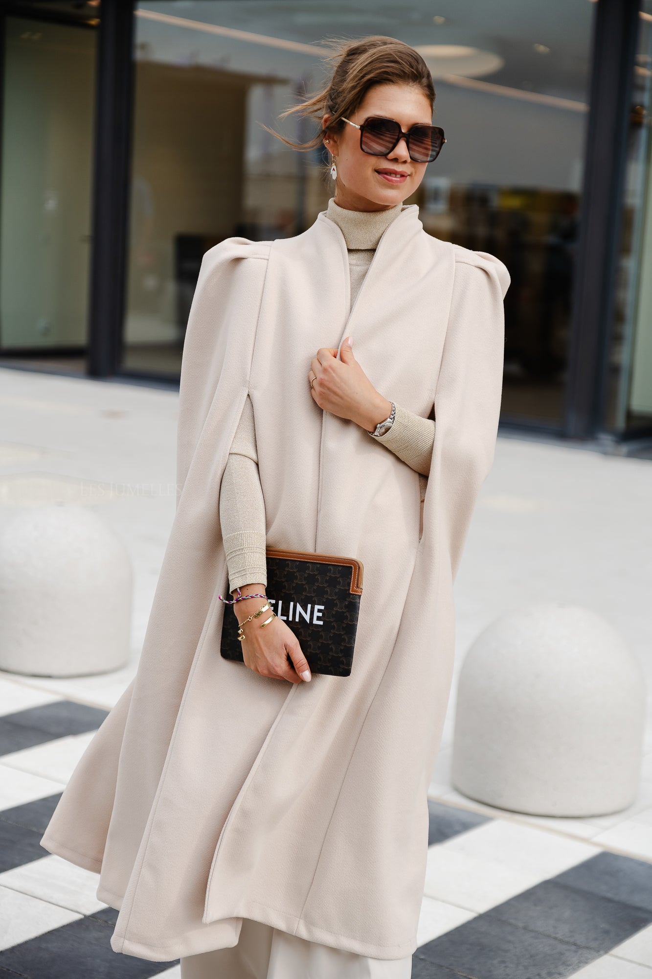 Cape longue Nellie beige