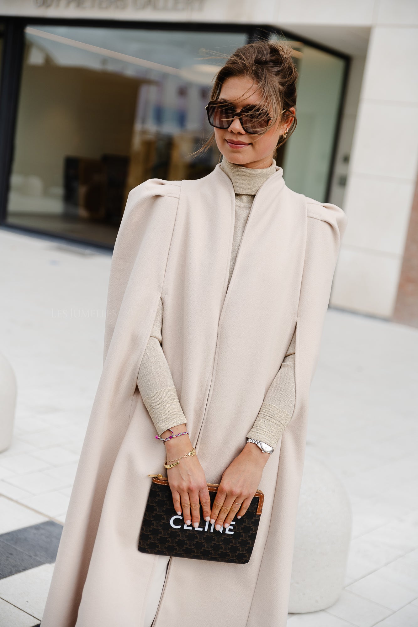 Cape longue Nellie beige