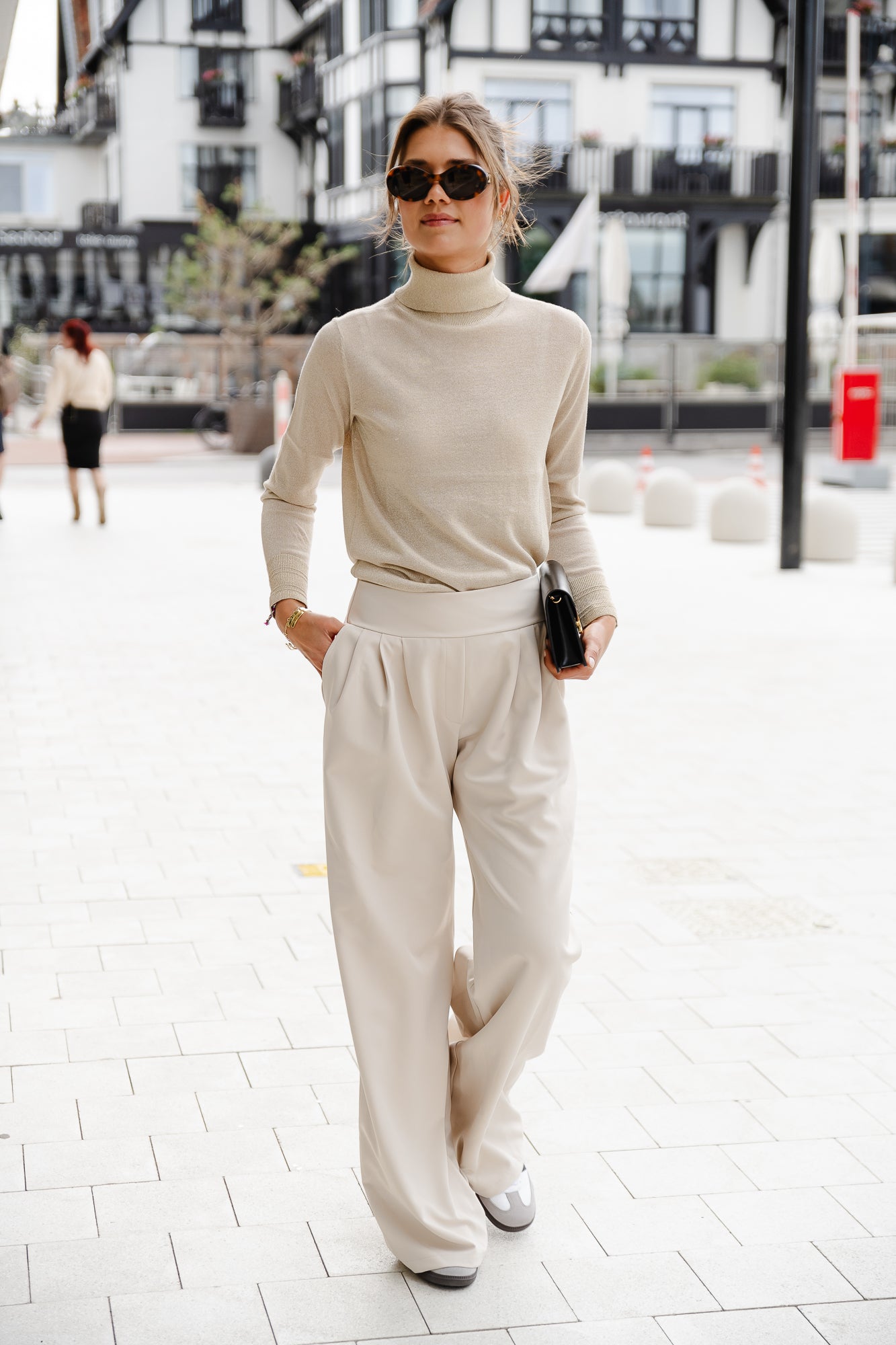 Pantalon Delphine beige clair