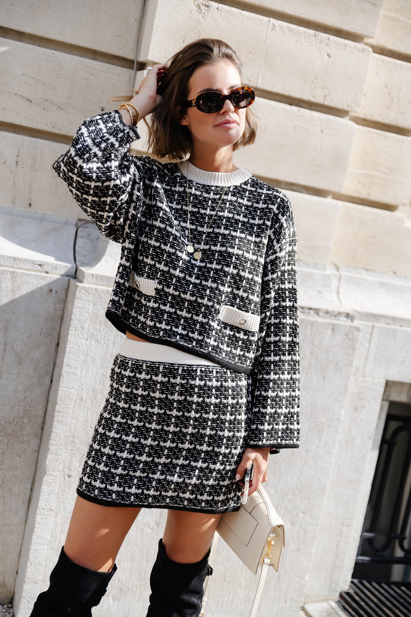 Joeline jumper black/ecru