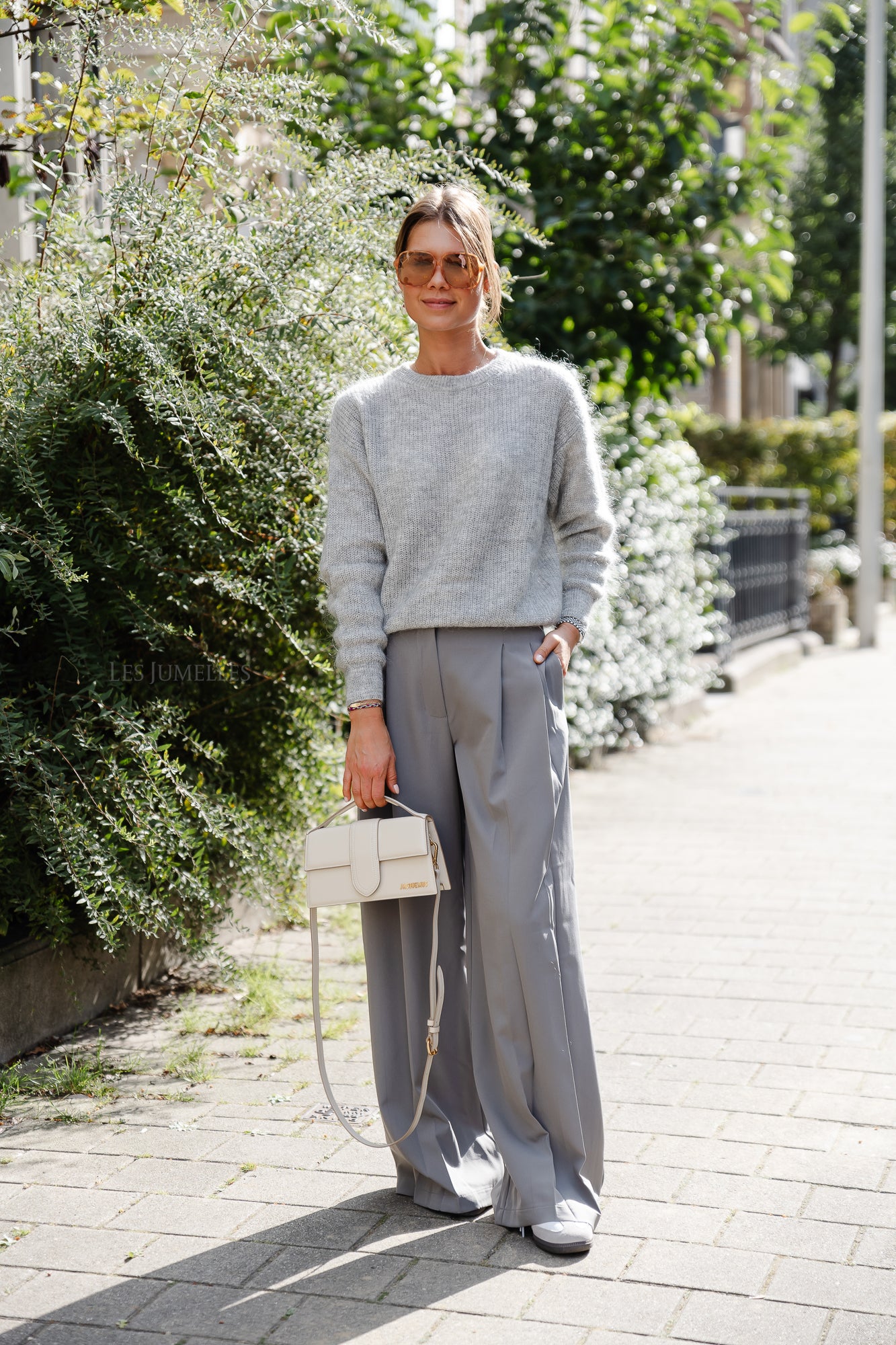 Yasjennifer pleated pants steel grey
