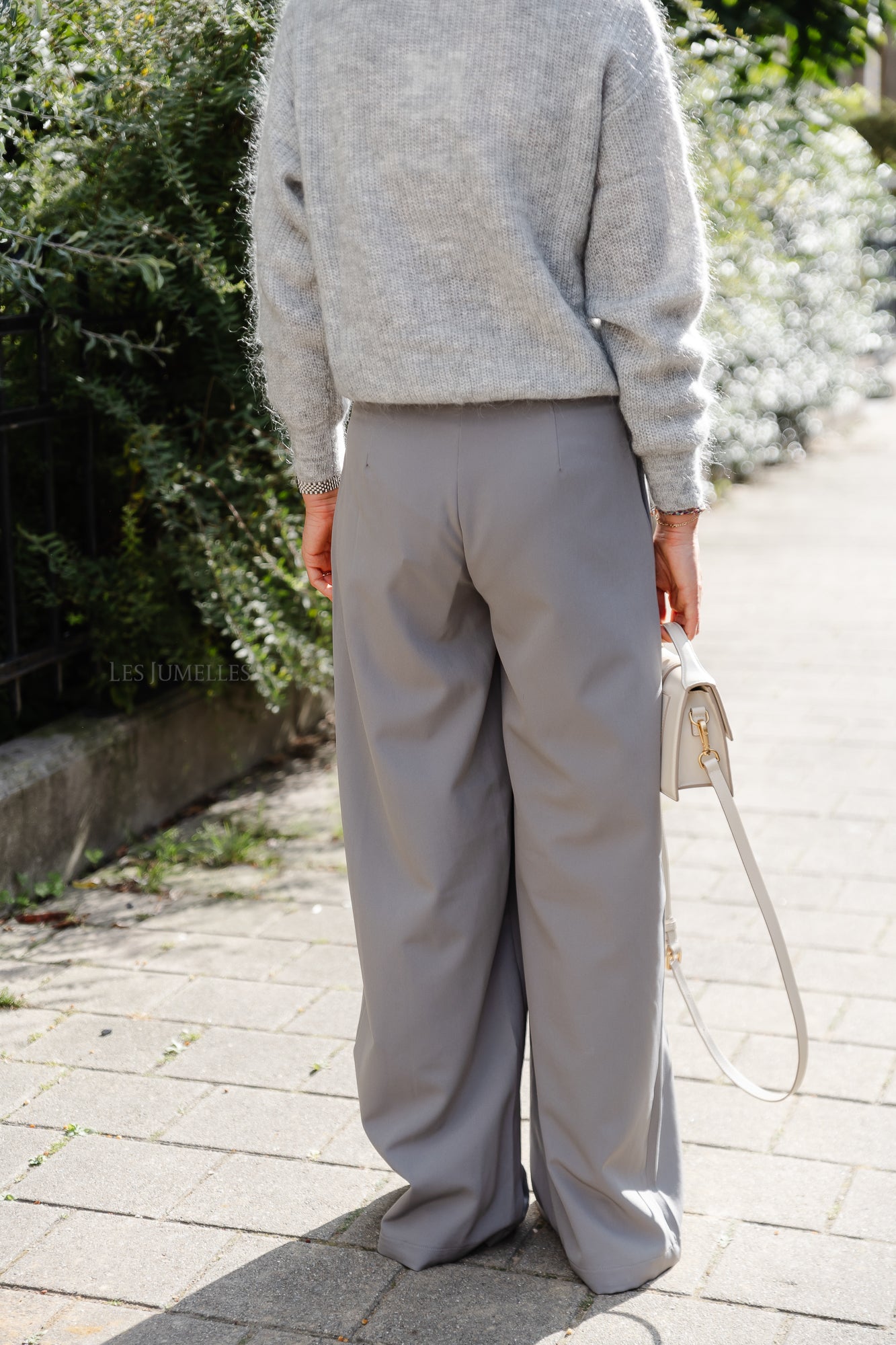 Yasjennifer pleated pants steel grey