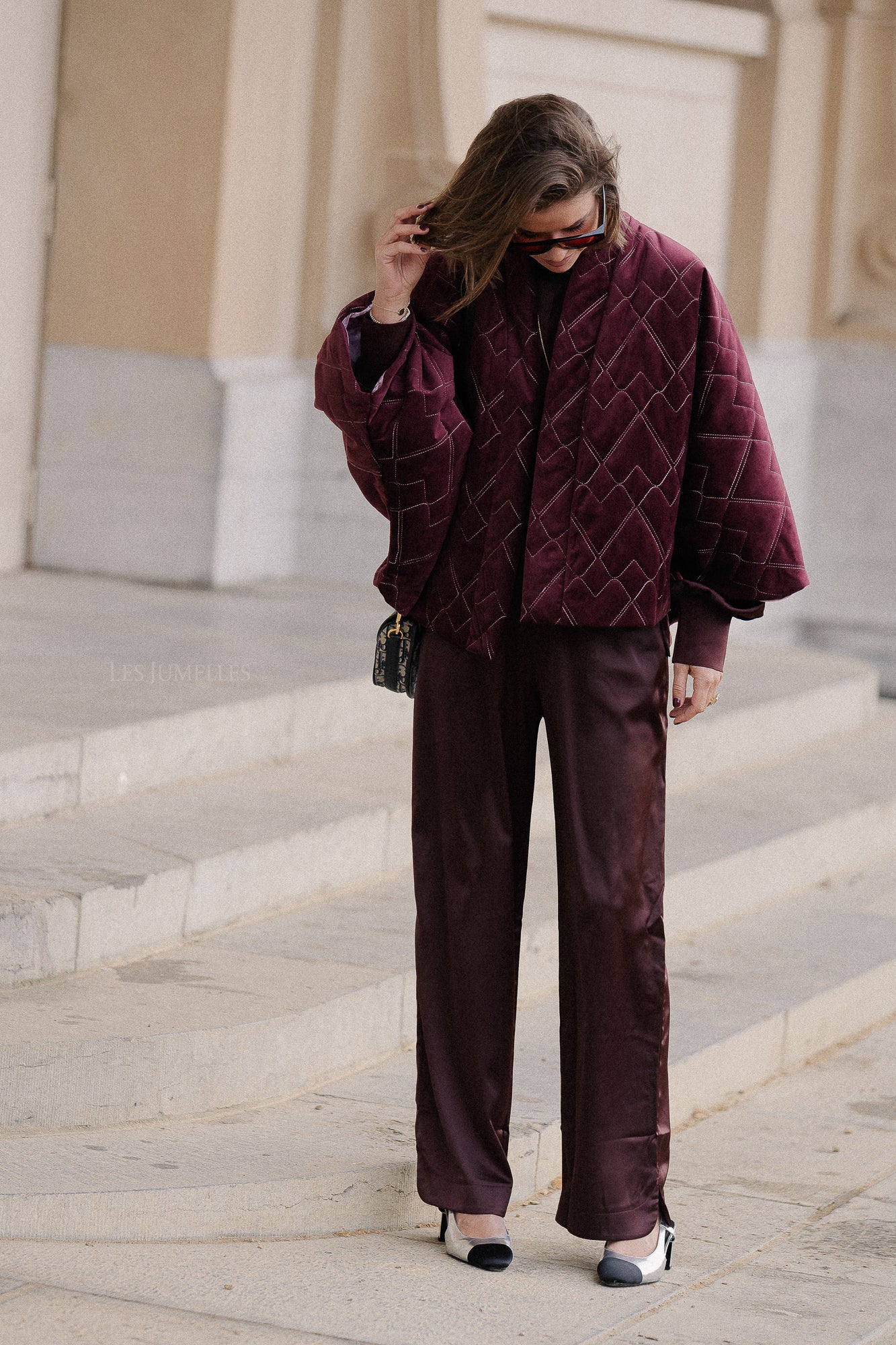 Lily Jacke in Burgunderrot