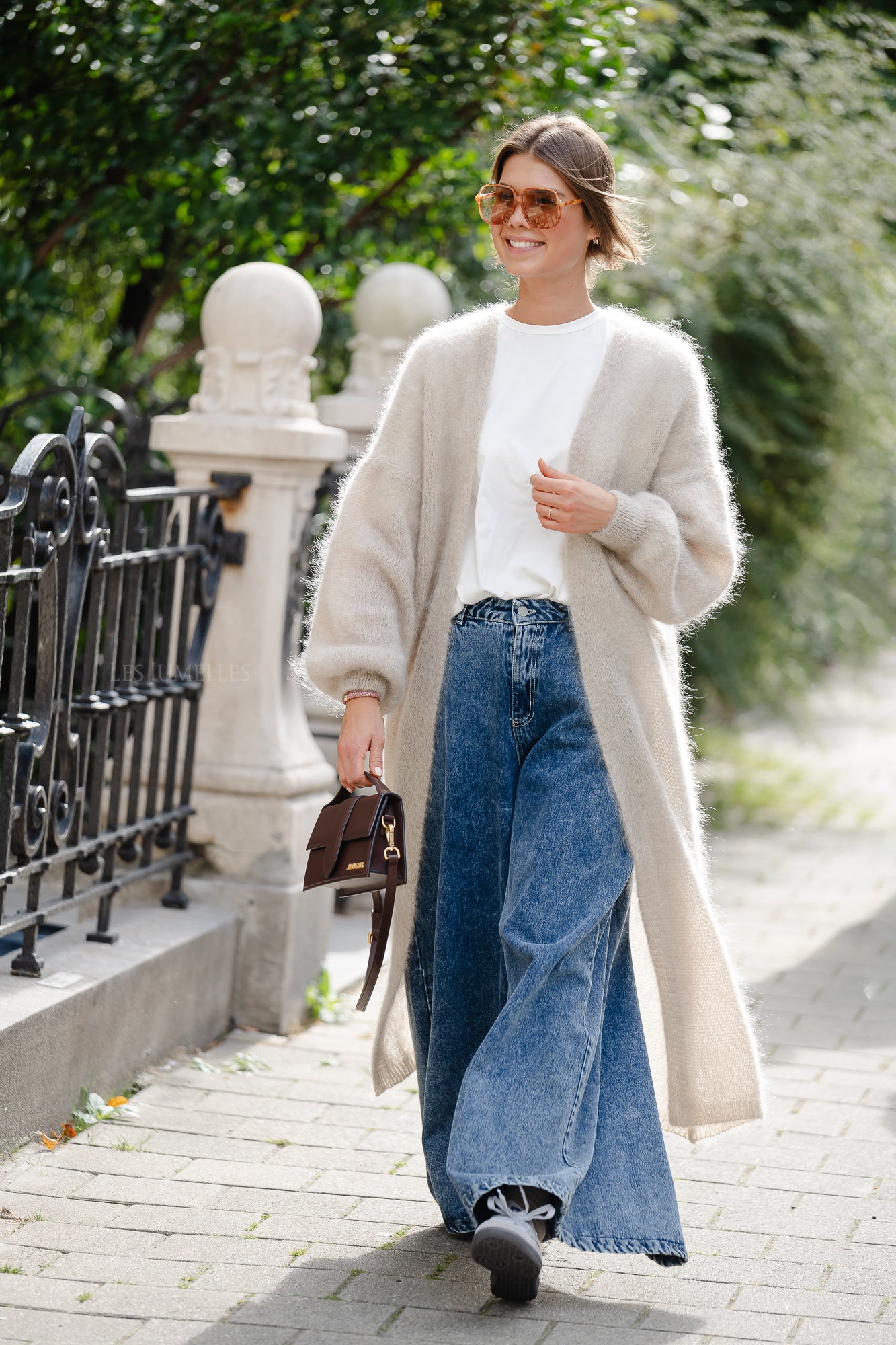 Lucille lang vest beige