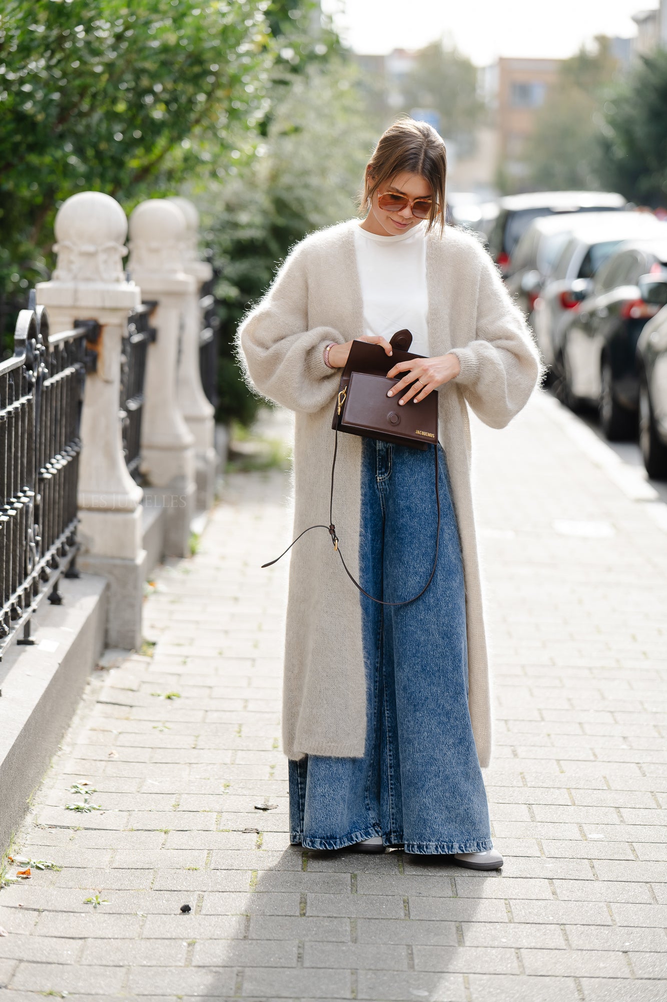 Lucille lang vest beige