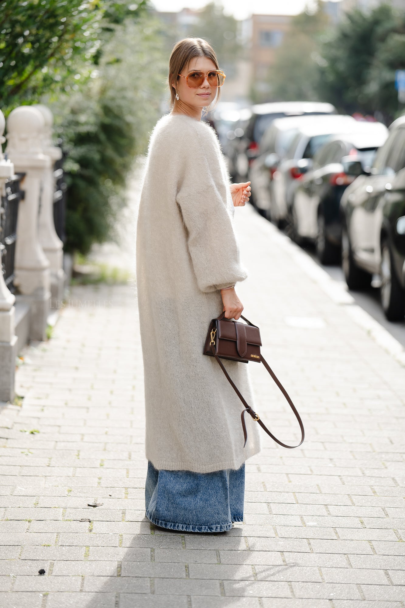 Lucille lang vest beige