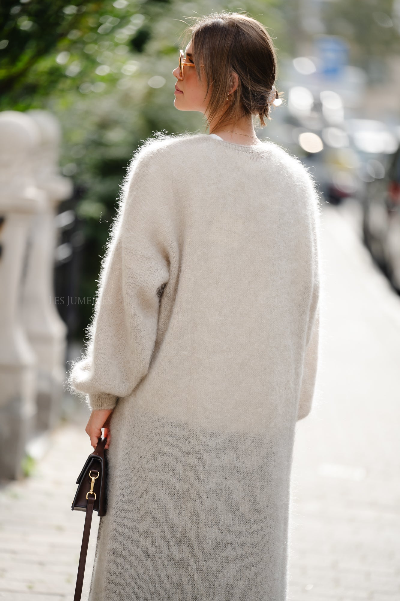 Lucille lang vest beige