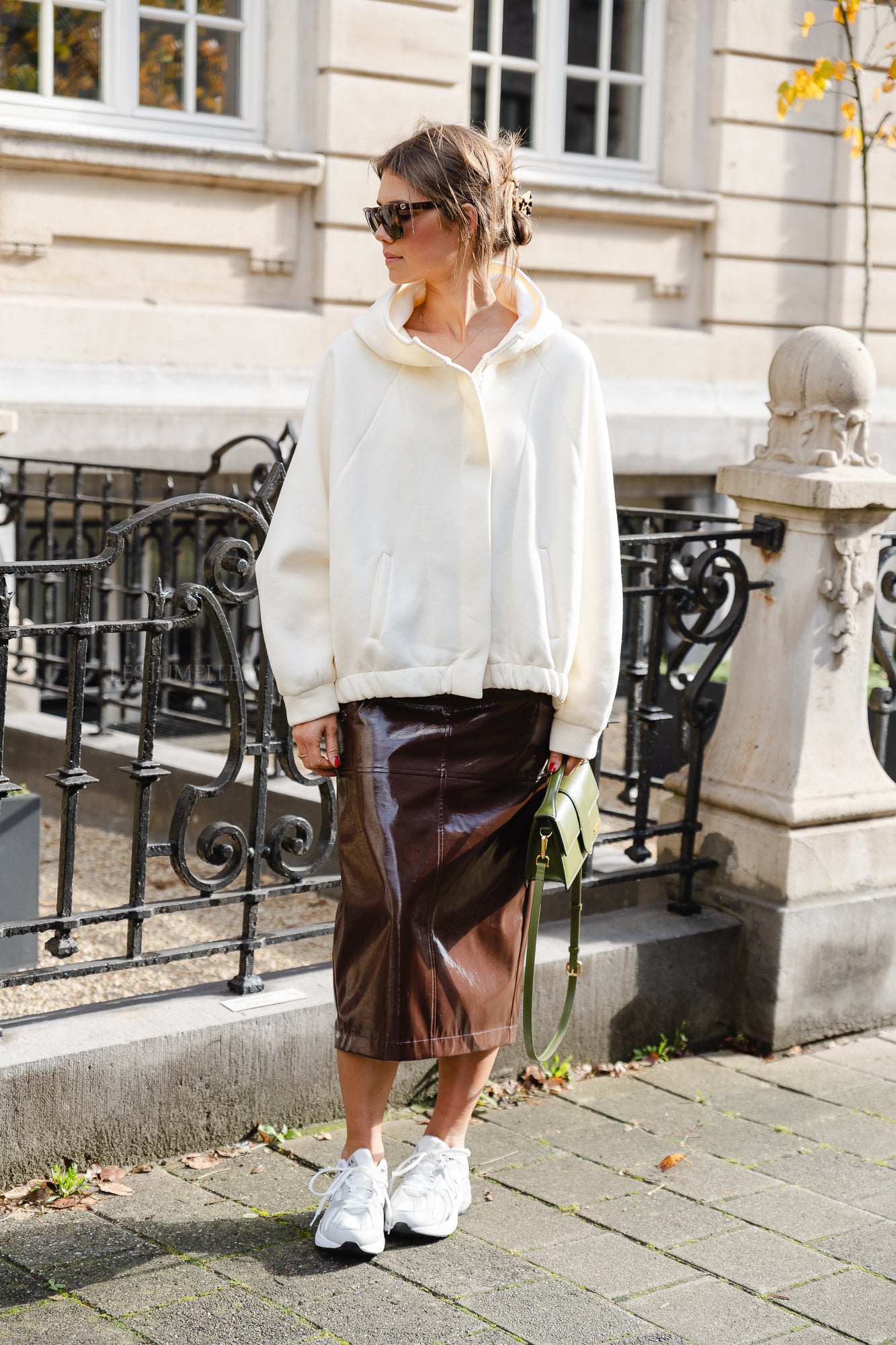 Veste noisette écru