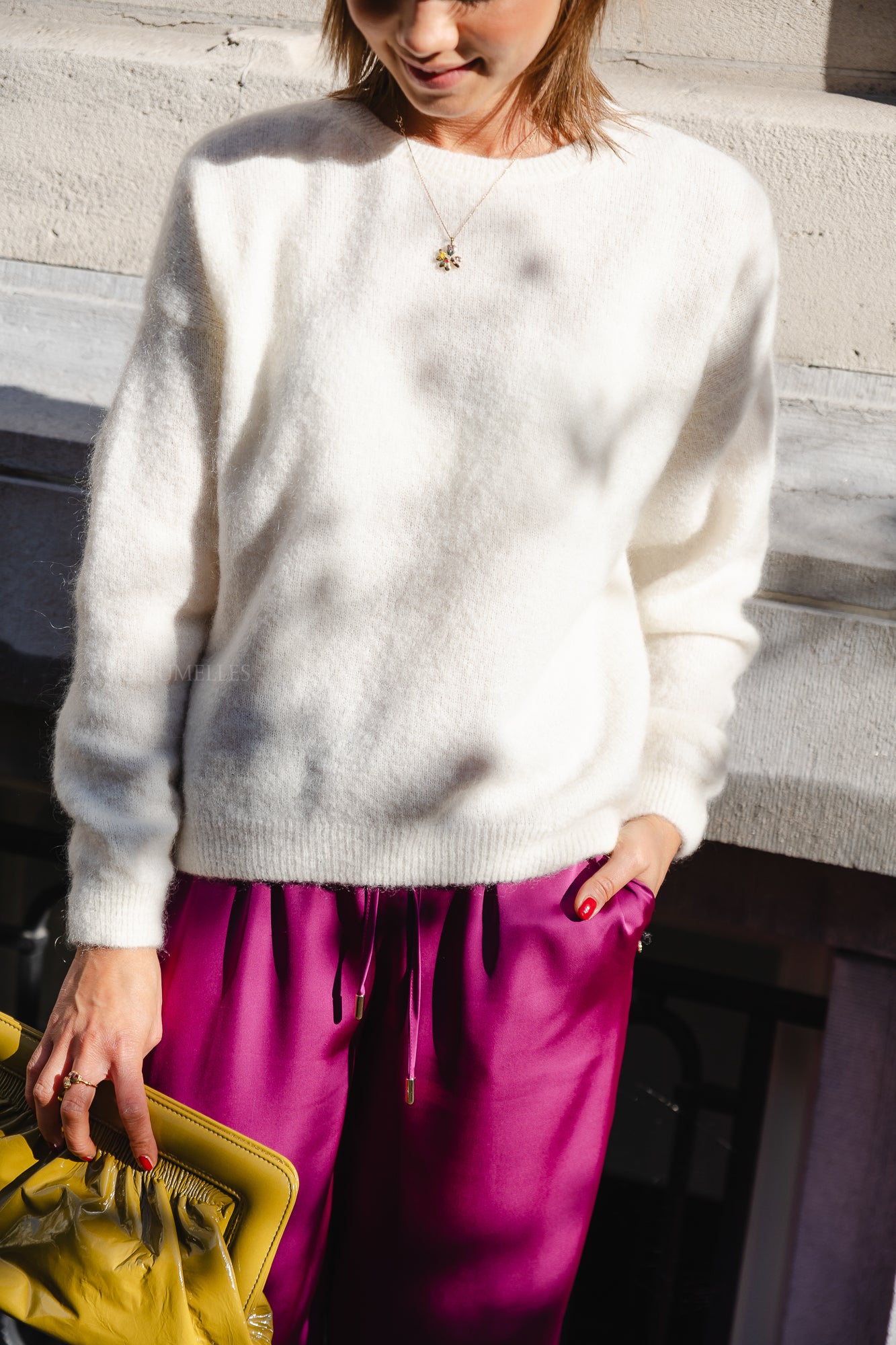 Shirley pull offwhite