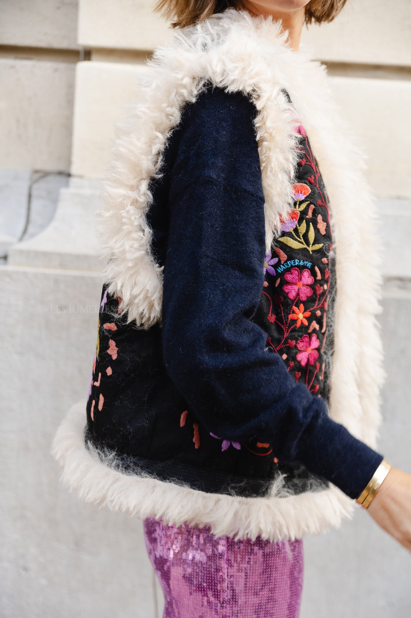 <tc>Gilet River noir/multicolore</tc>
