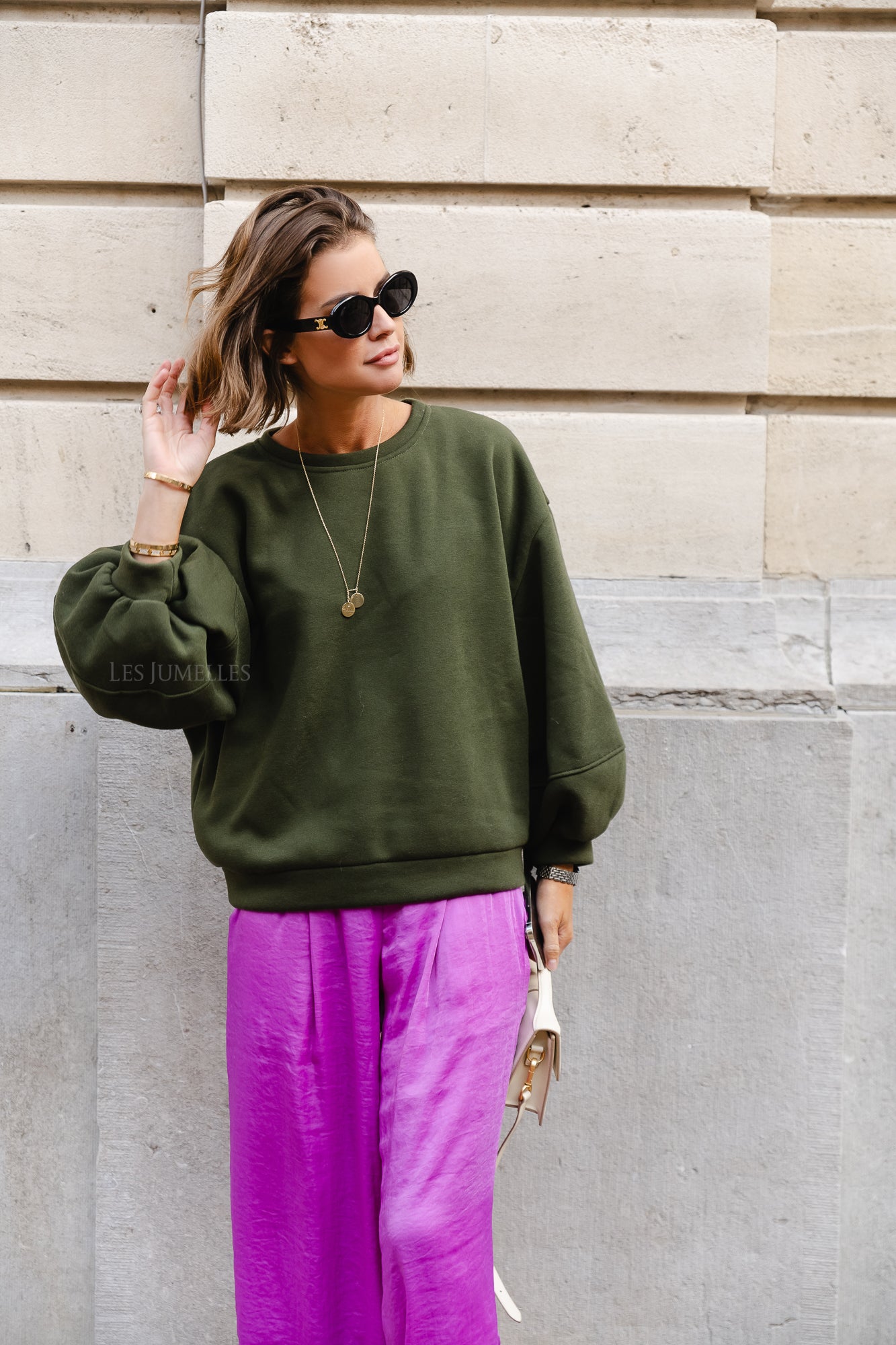 Anke sweater military green
