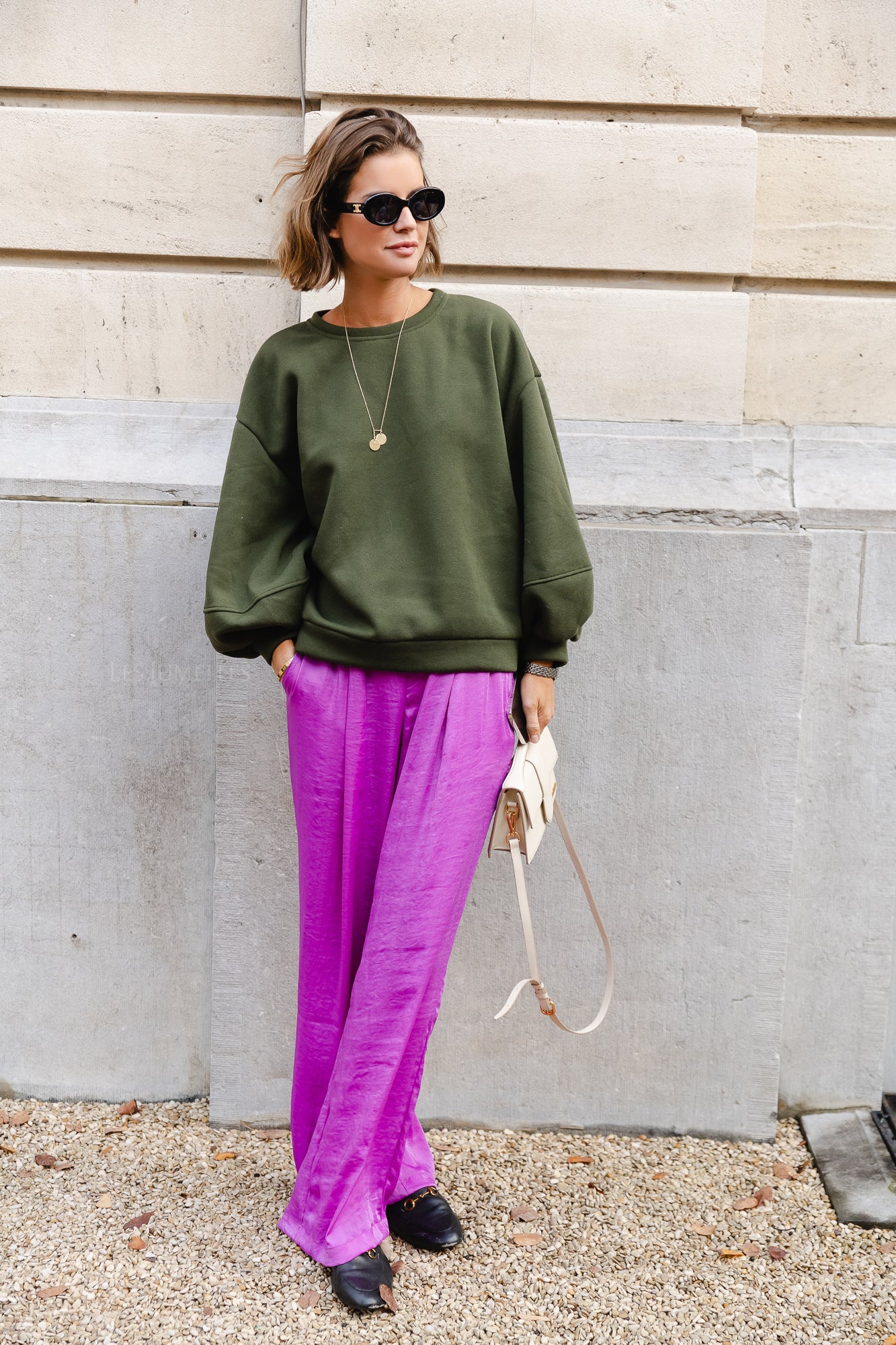 Anke sweater military green