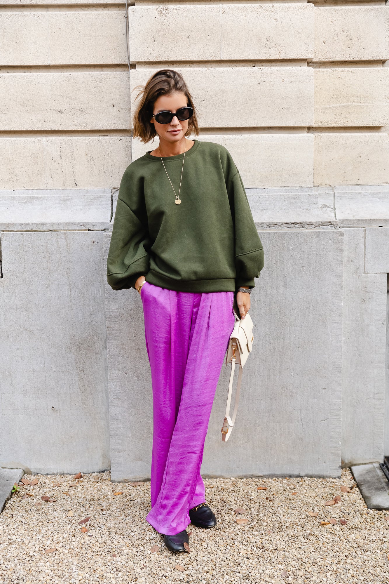 Anke sweater military green