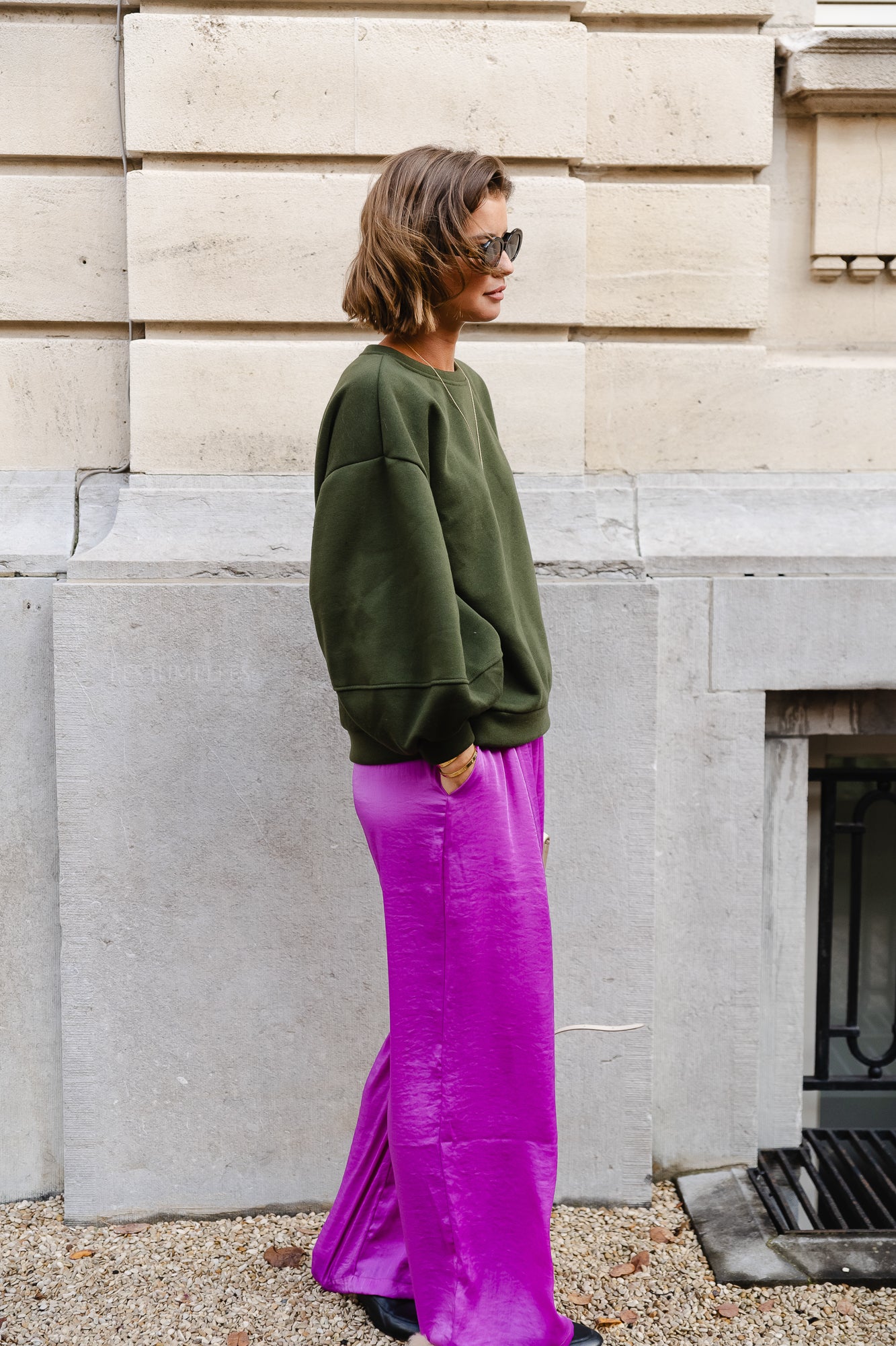 Anke sweater military green