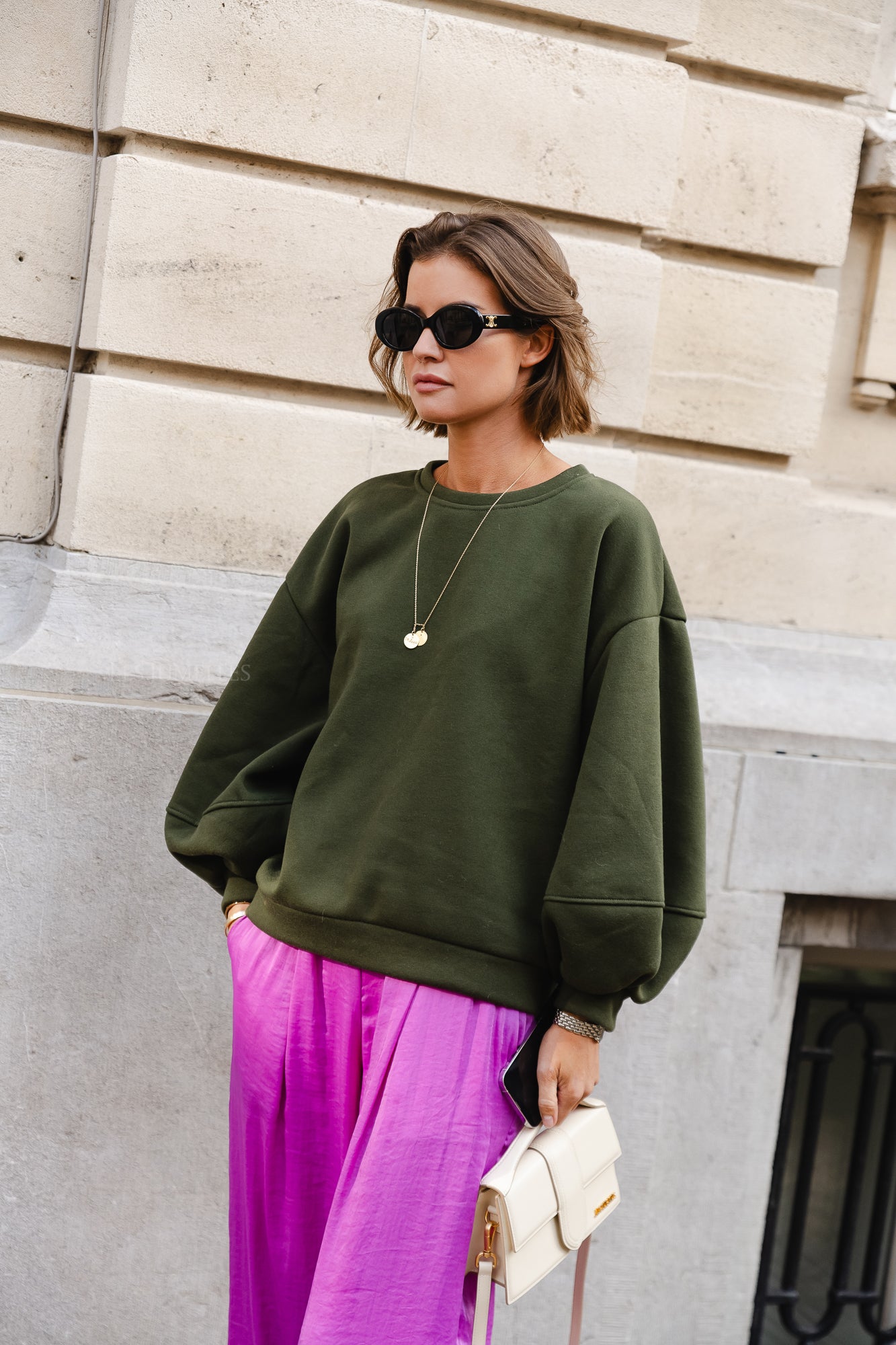 Anke sweater military green