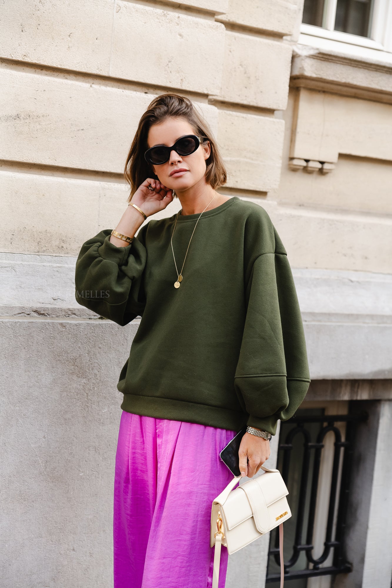 Anke sweater military green