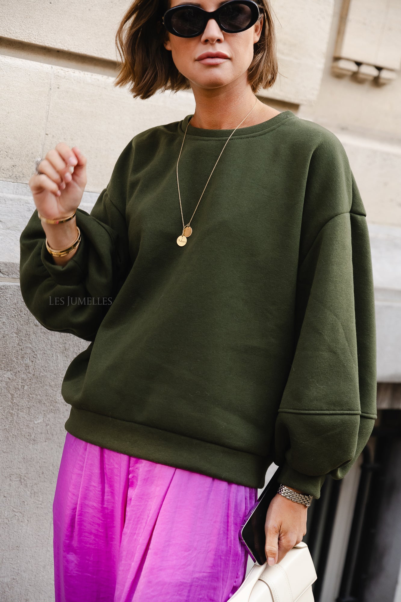 Anke sweater military green