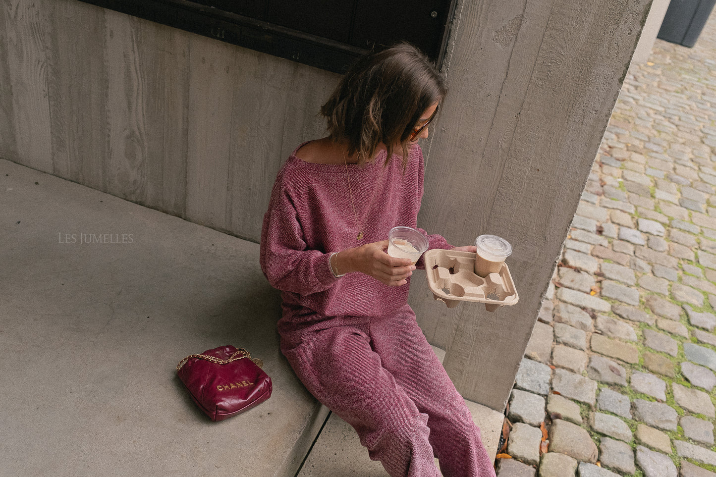 Dyanne Hemd in Burgunder
