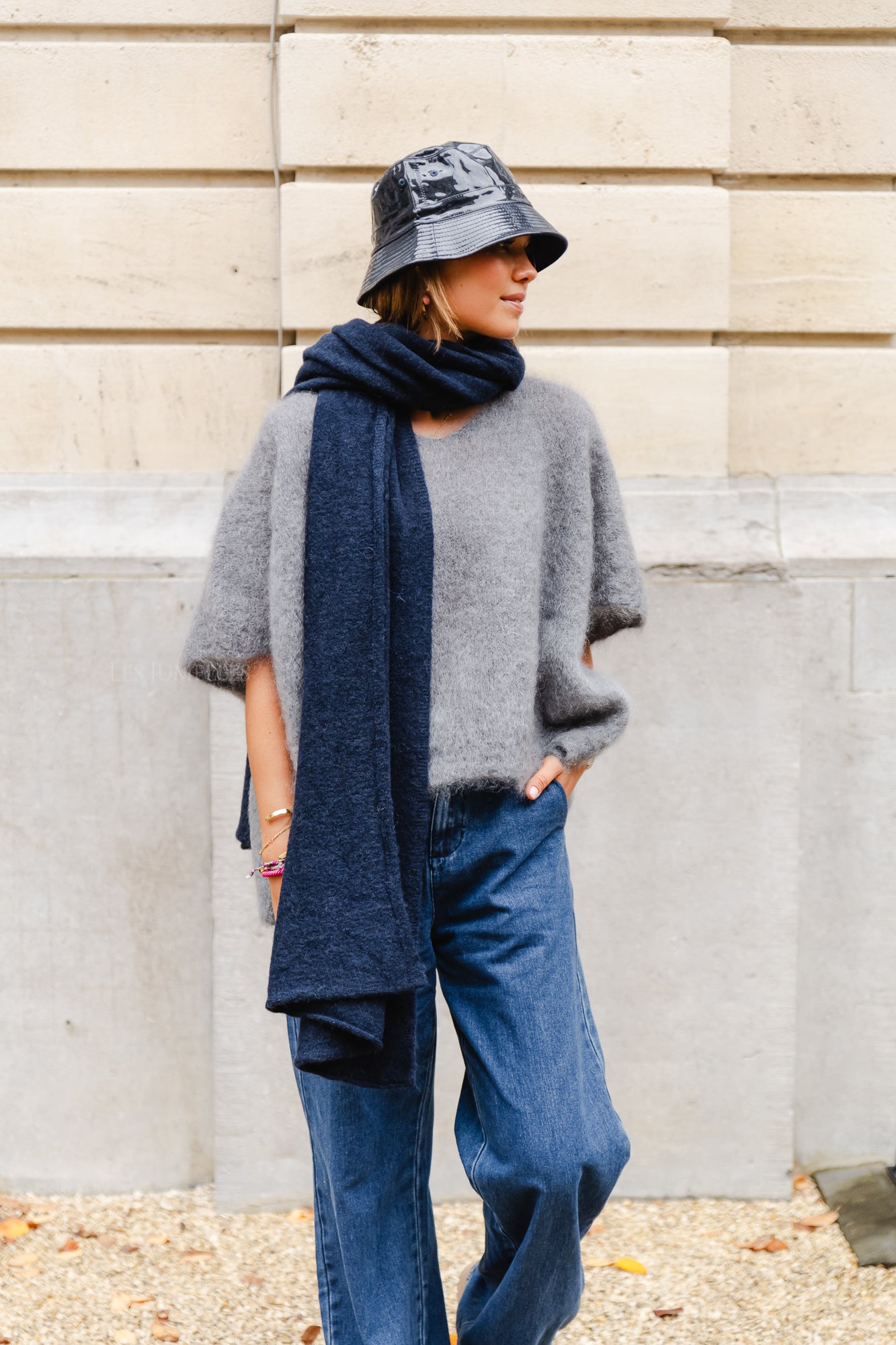 Rosalie scarf navy