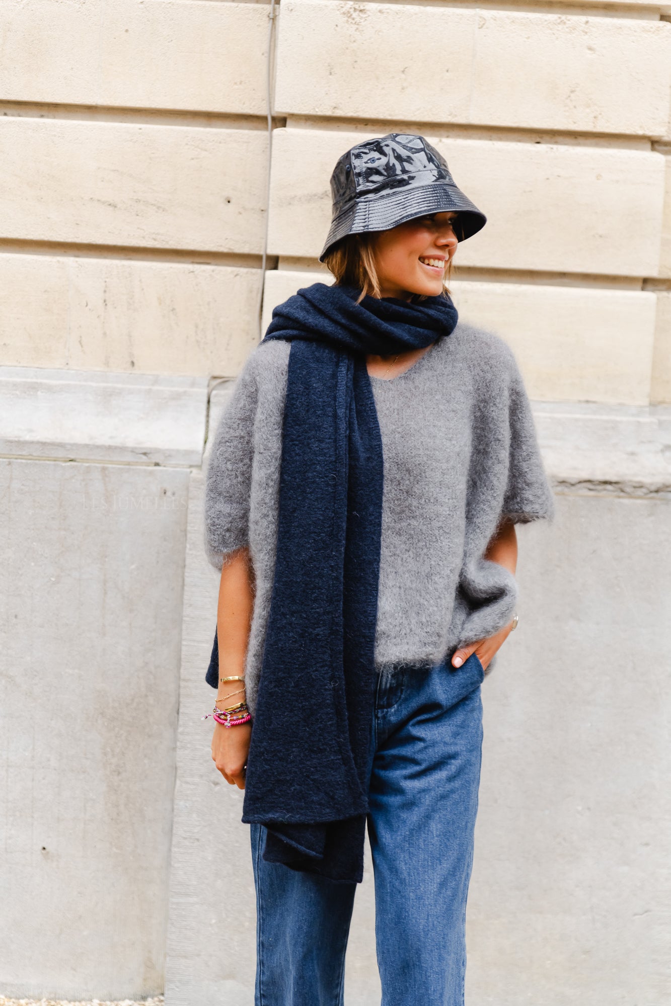 Rosalie scarf navy