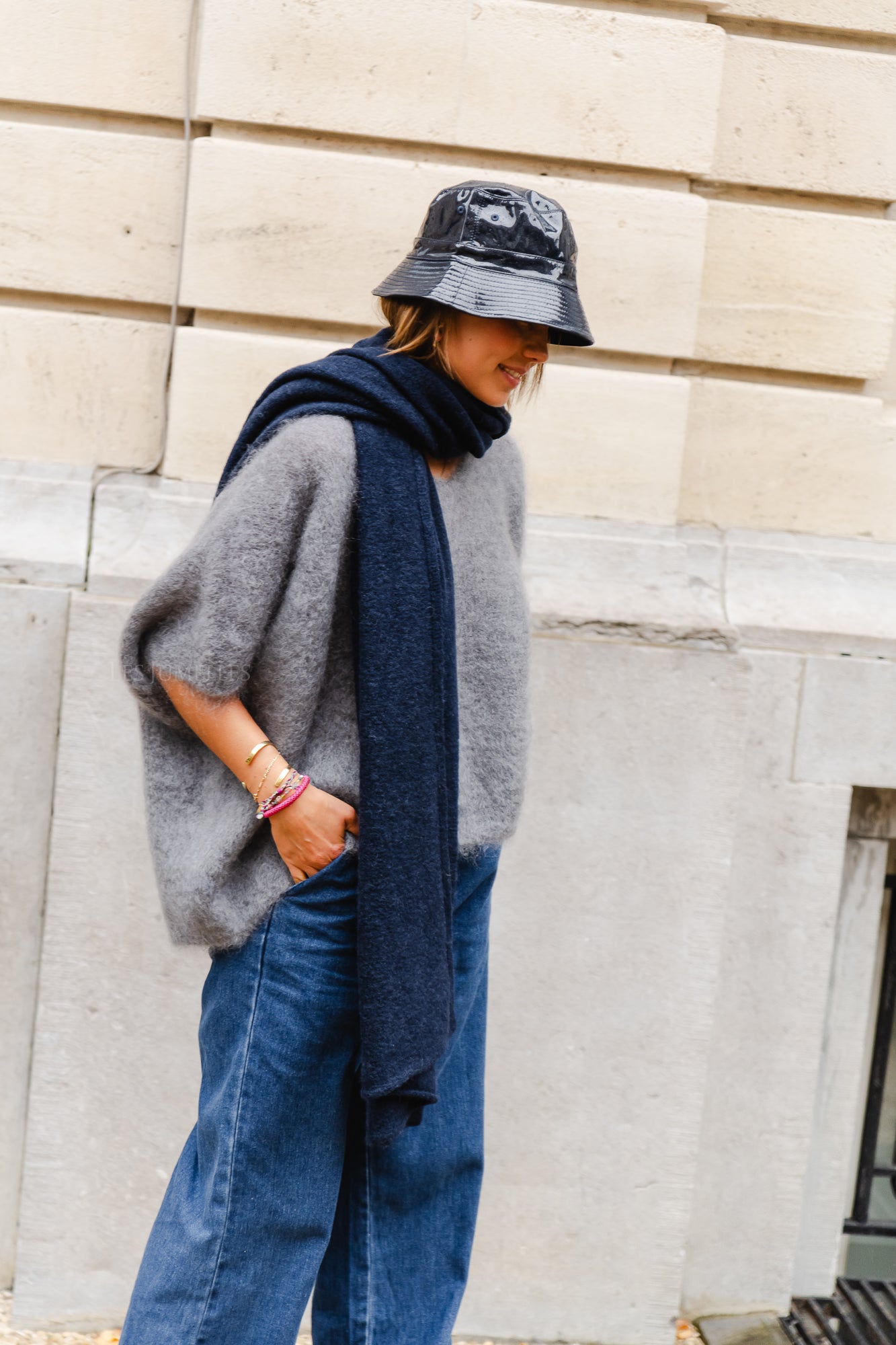 Rosalie scarf navy