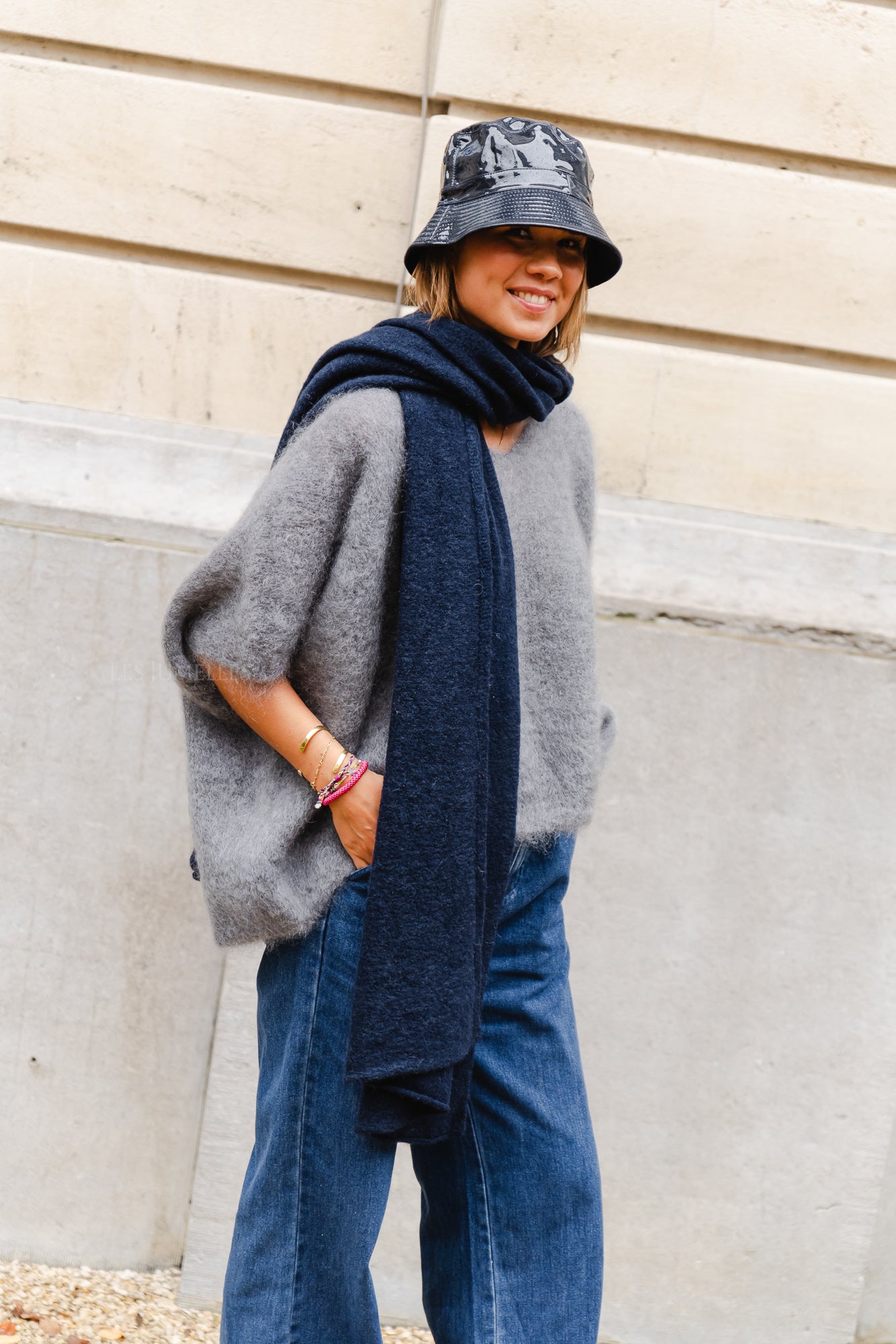 Rosalie scarf navy