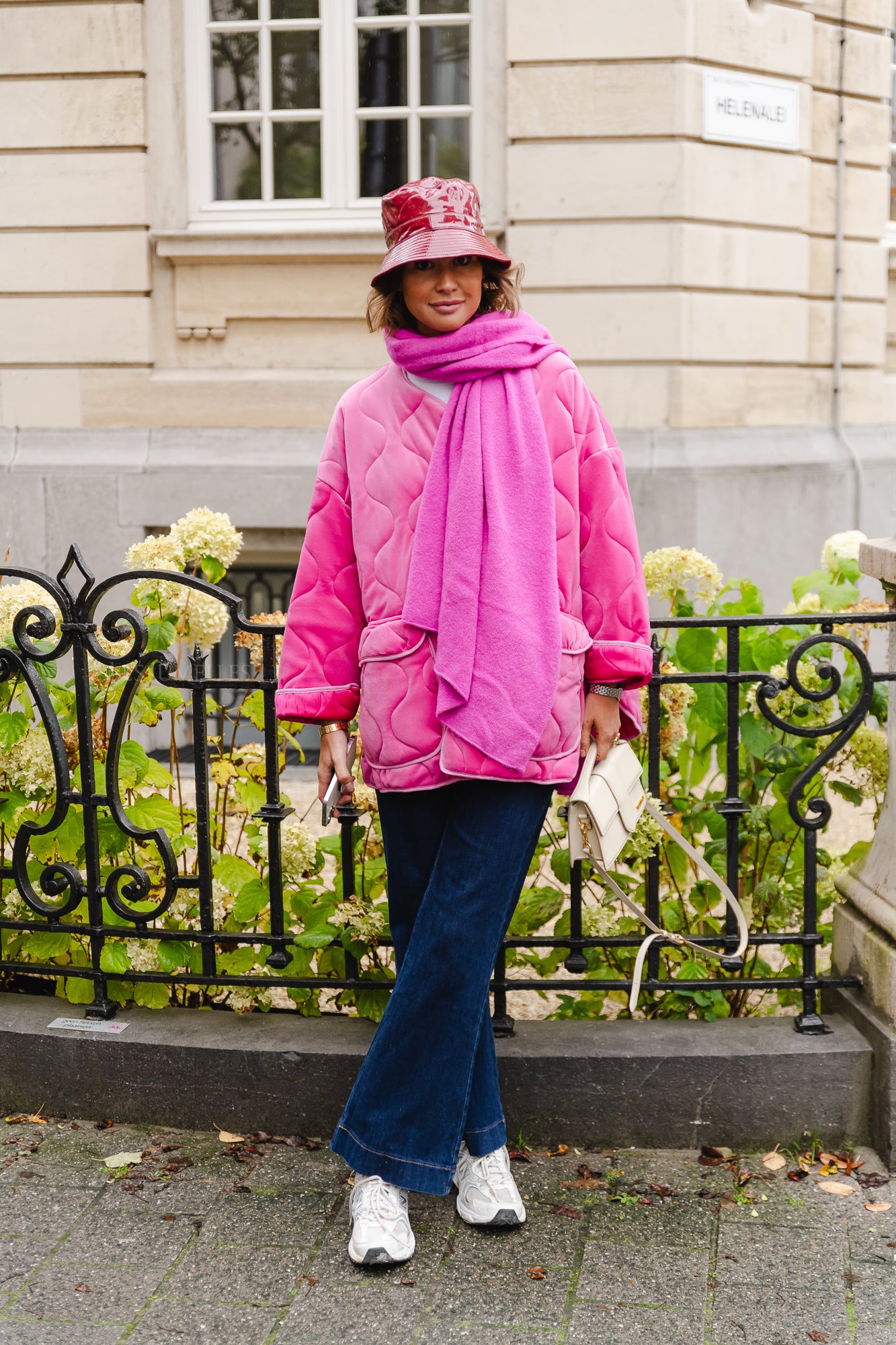 Rosalie scarf magenta