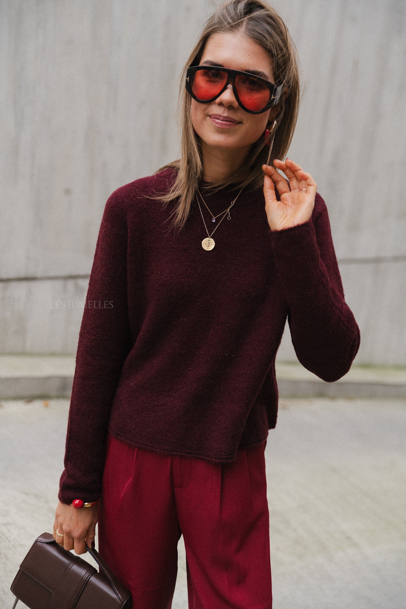 Eliza Pullover Bordeaux
