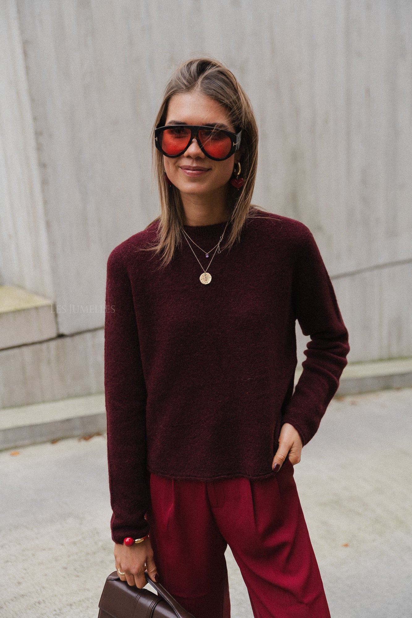 Eliza Pullover Bordeaux