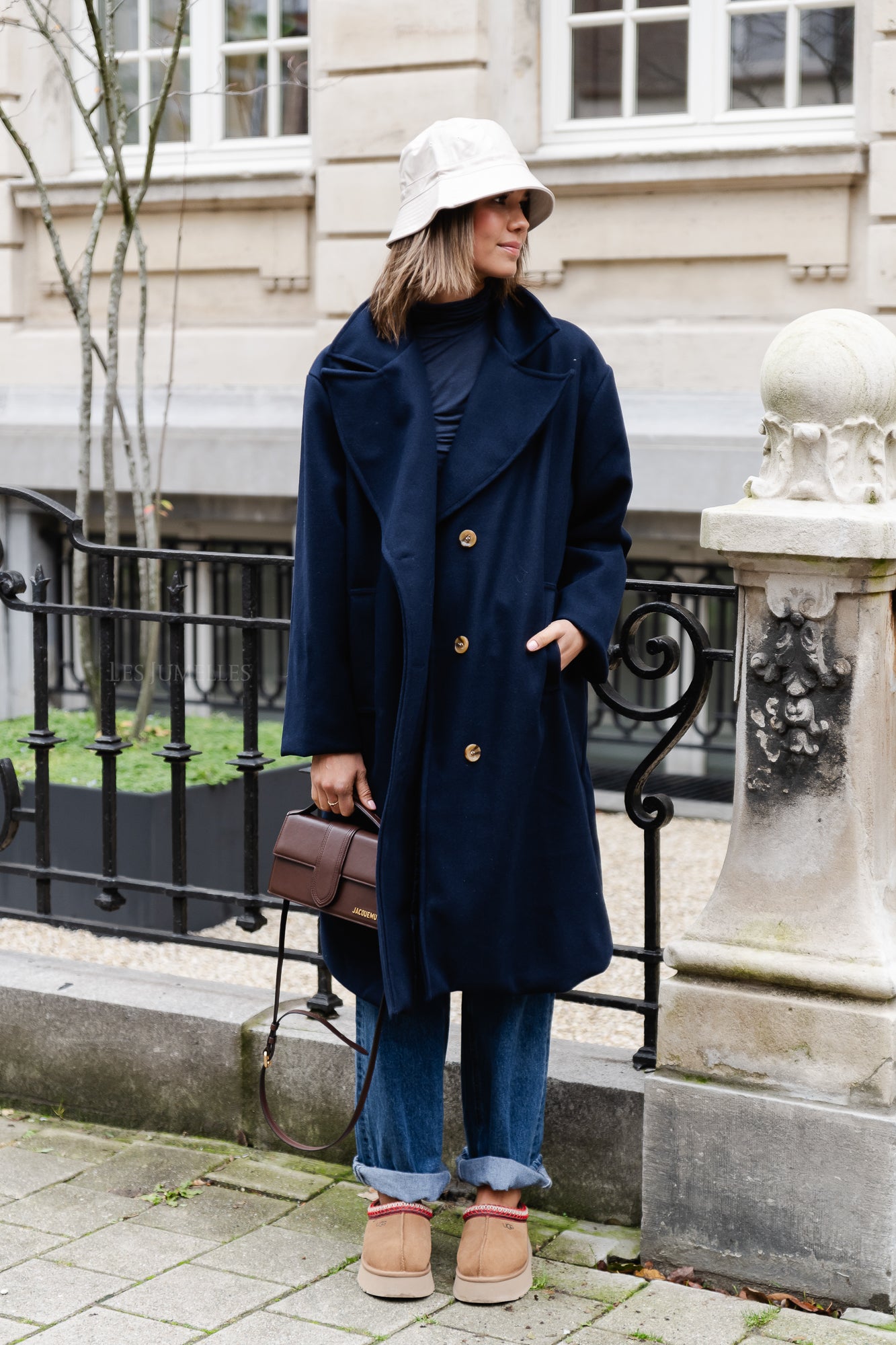 Elody coat navy blue