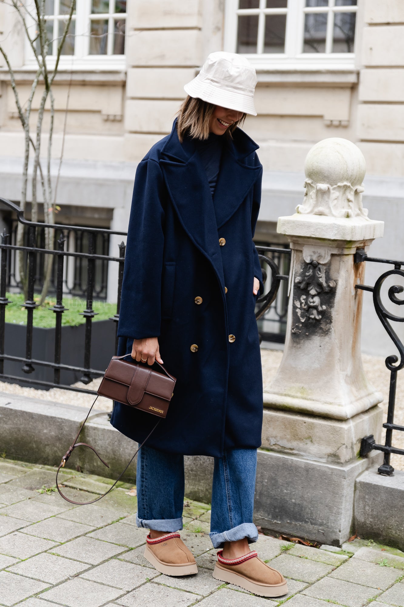Elody coat navy blue