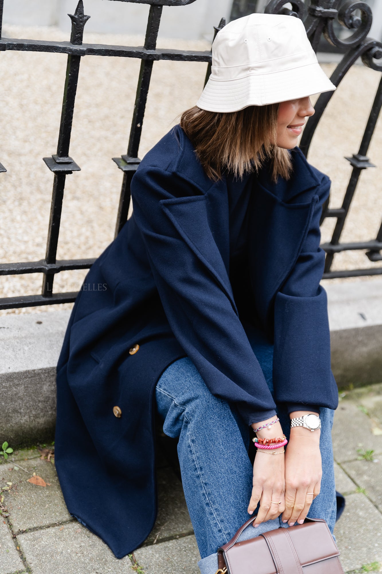 Elody coat navy blue