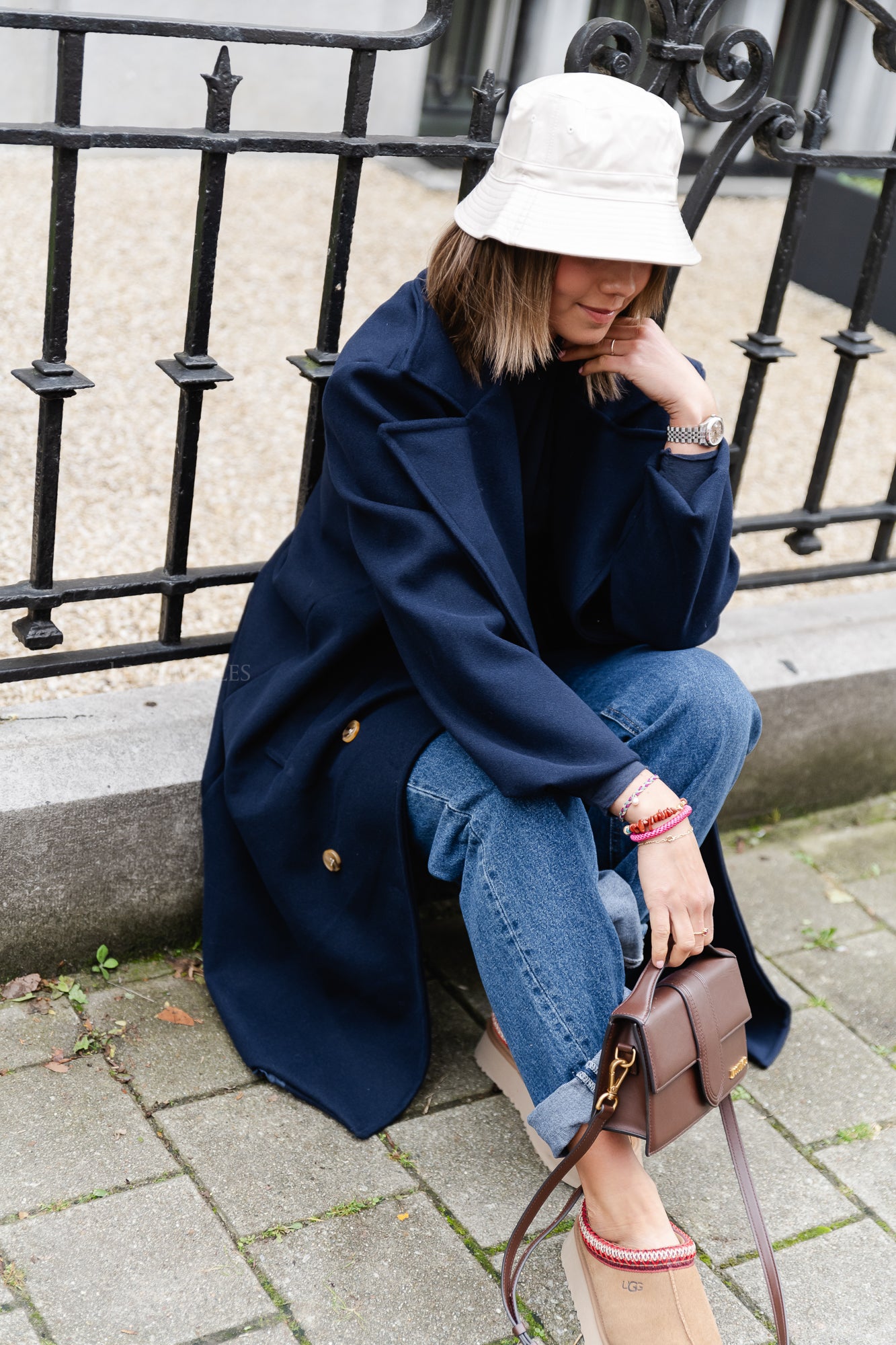 Elody coat navy blue