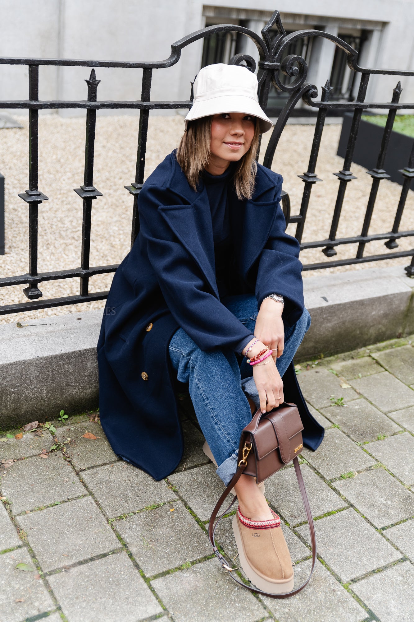 Elody coat navy blue