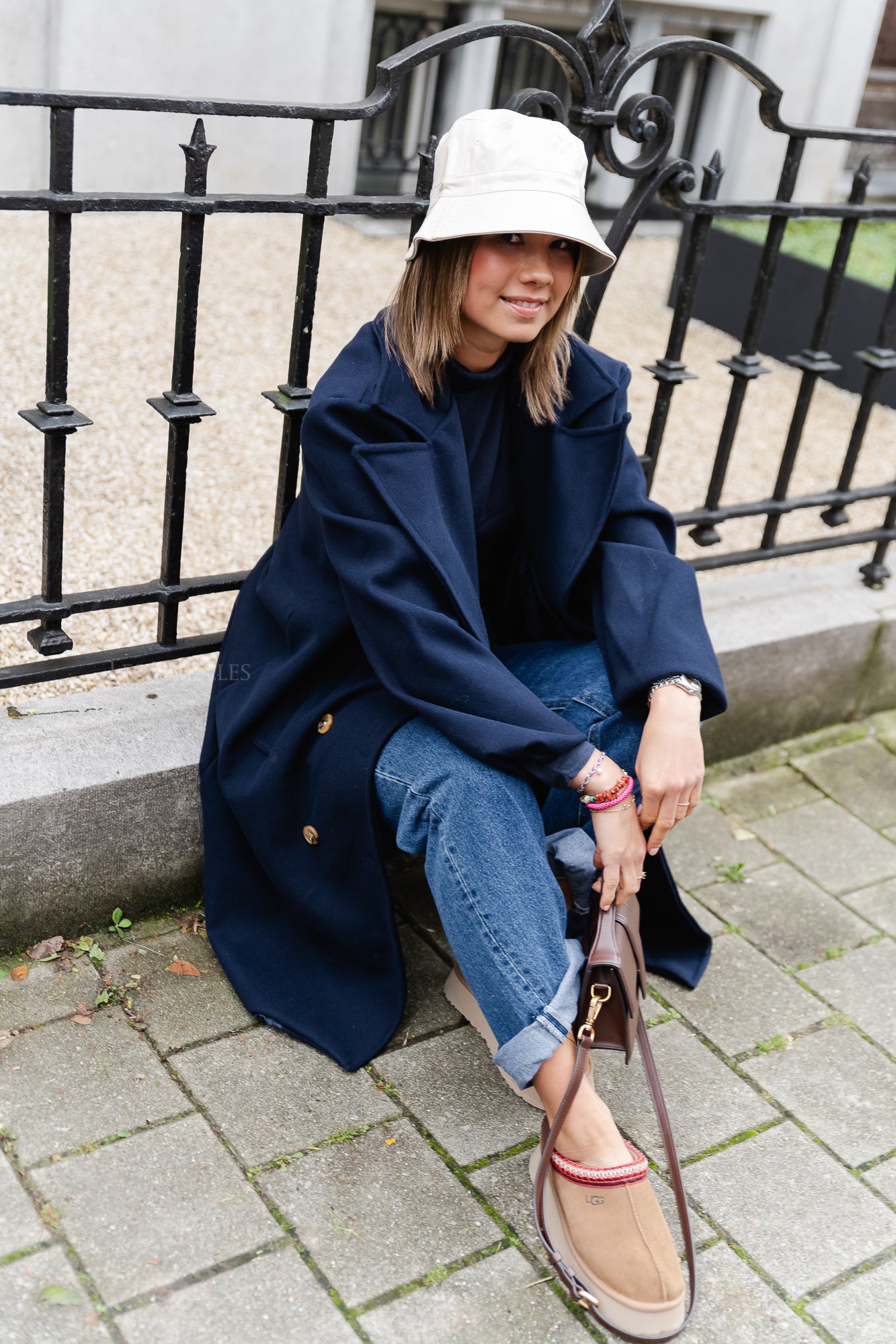 Elody coat navy blue