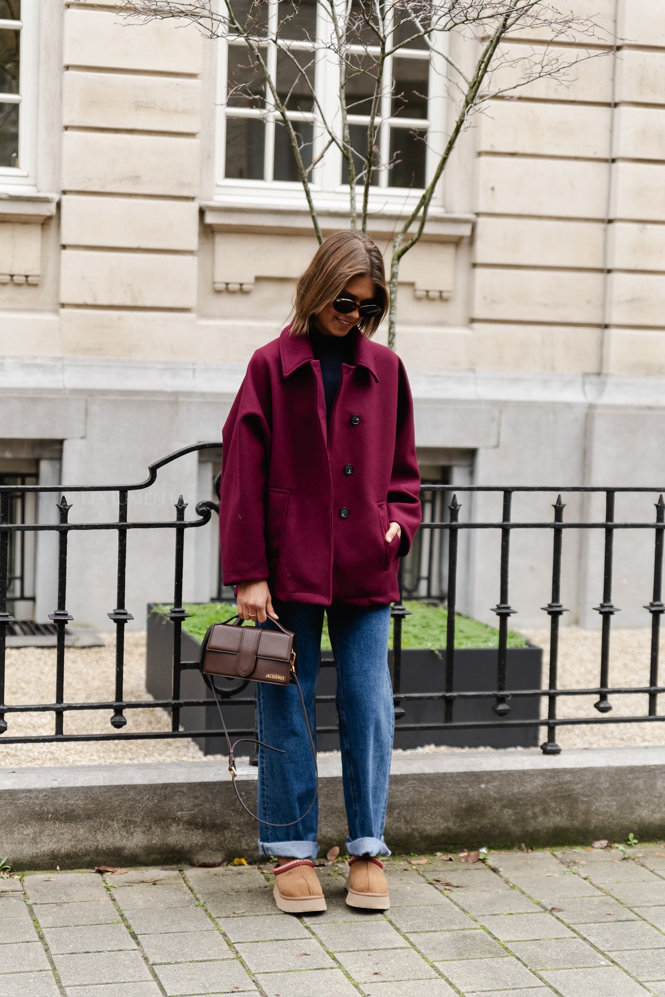 <tc>Manteau Kayli bordeaux</tc>