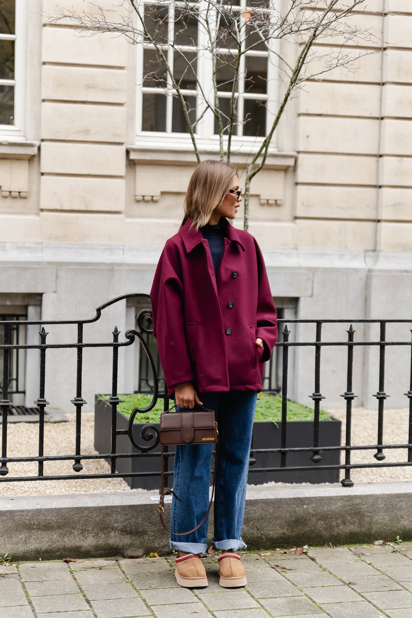 <tc>Manteau Kayli bordeaux</tc>