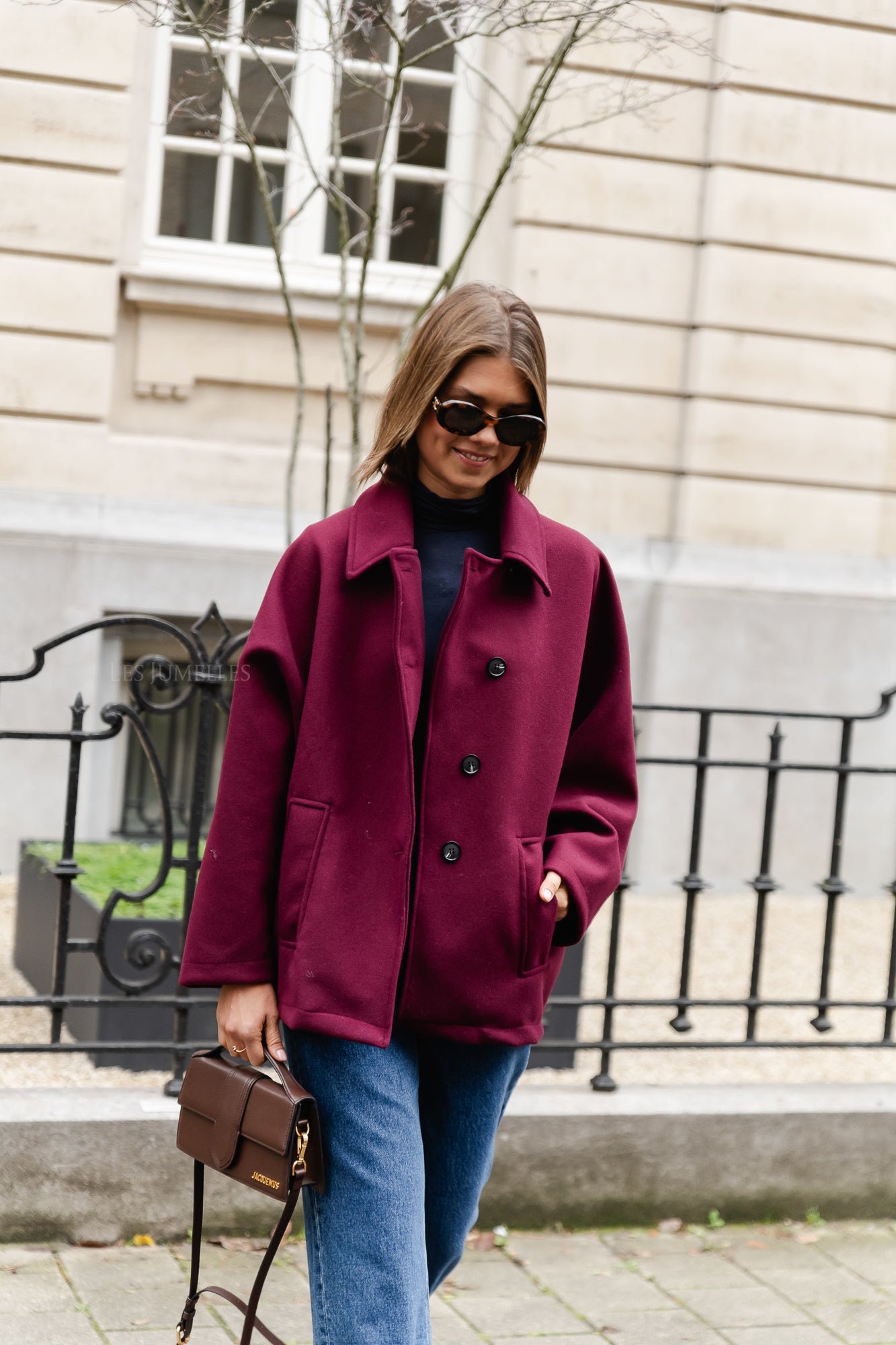 <tc>Manteau Kayli bordeaux</tc>