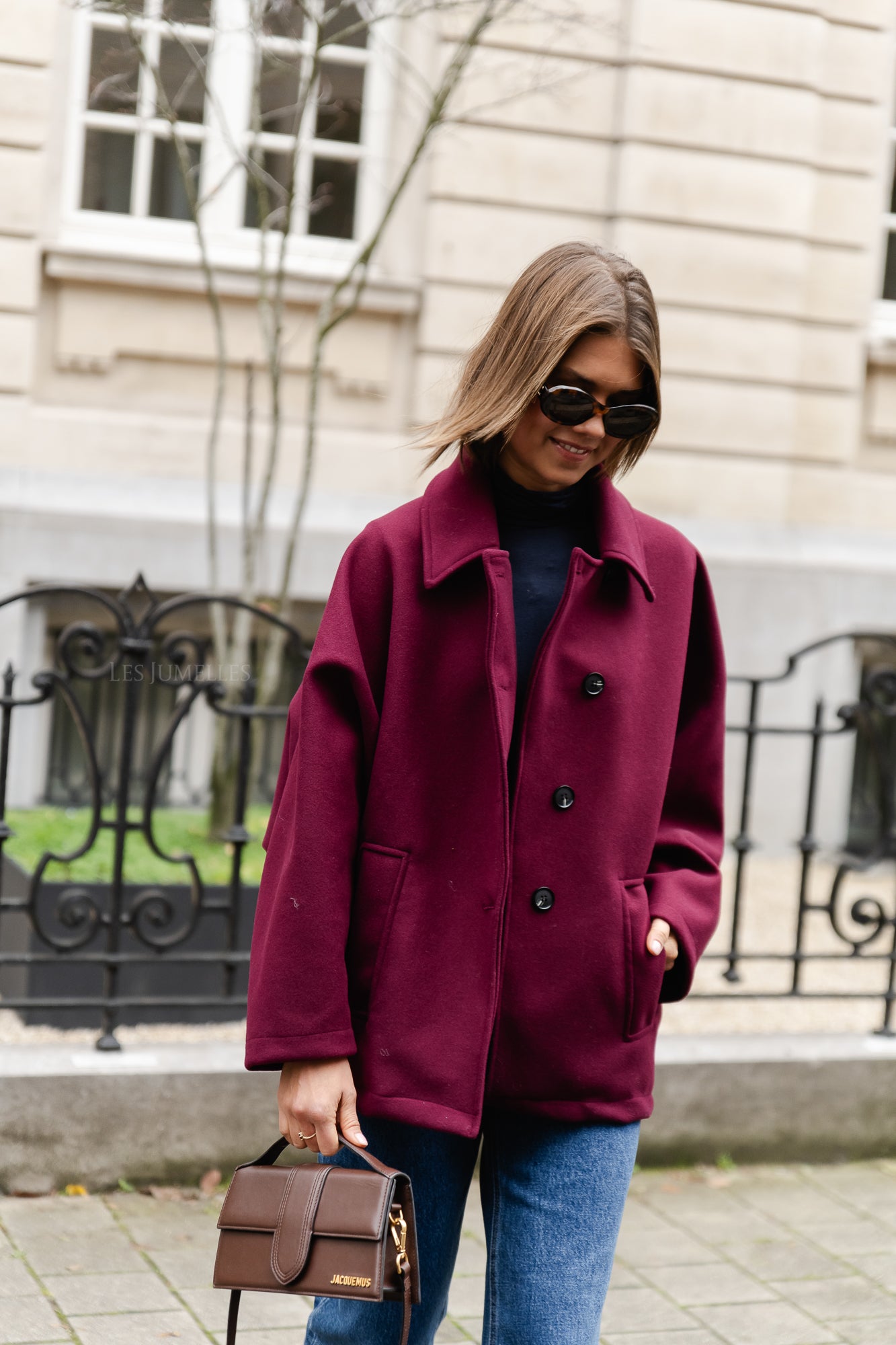 <tc>Manteau Kayli bordeaux</tc>