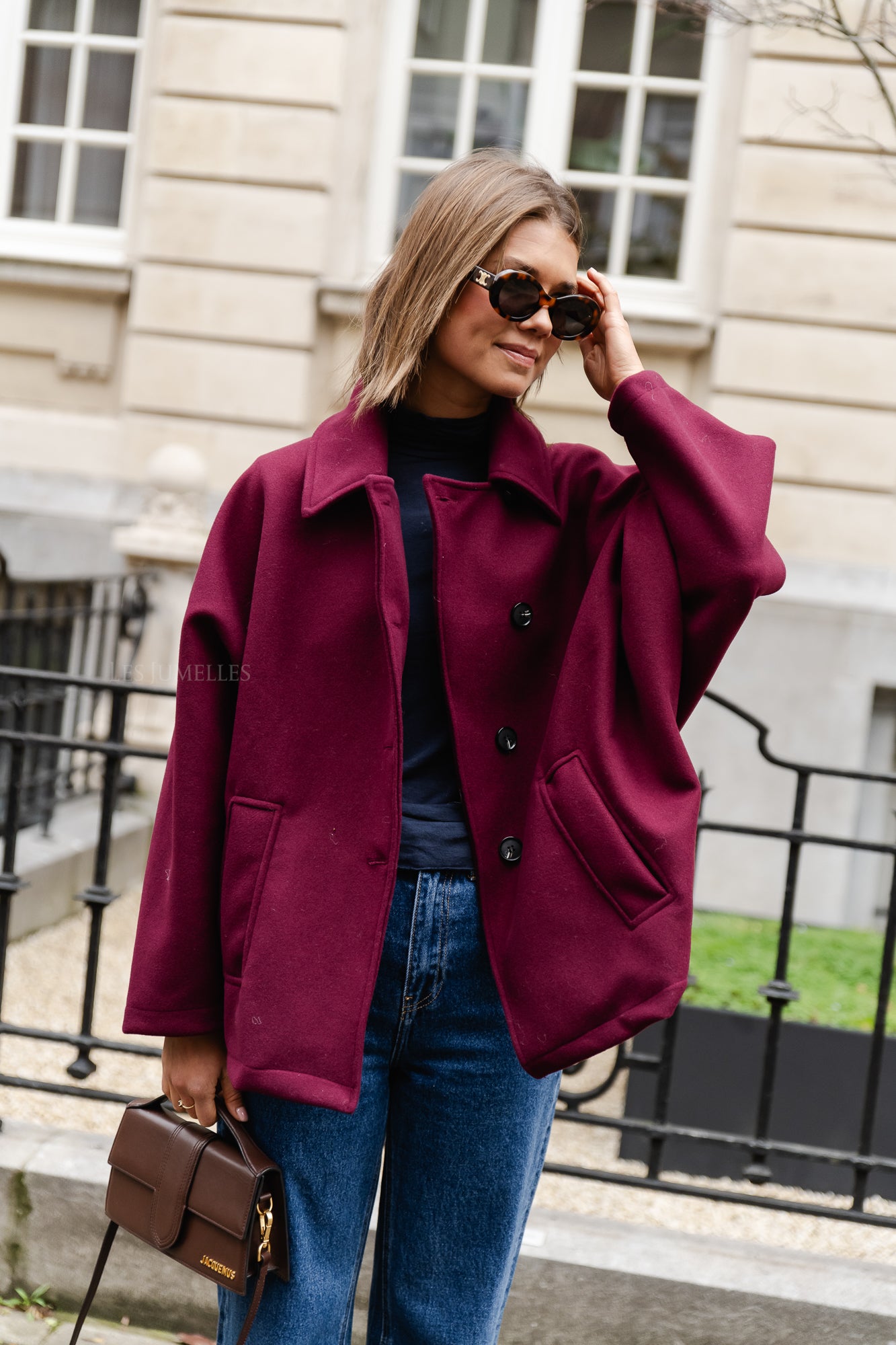 <tc>Manteau Kayli bordeaux</tc>