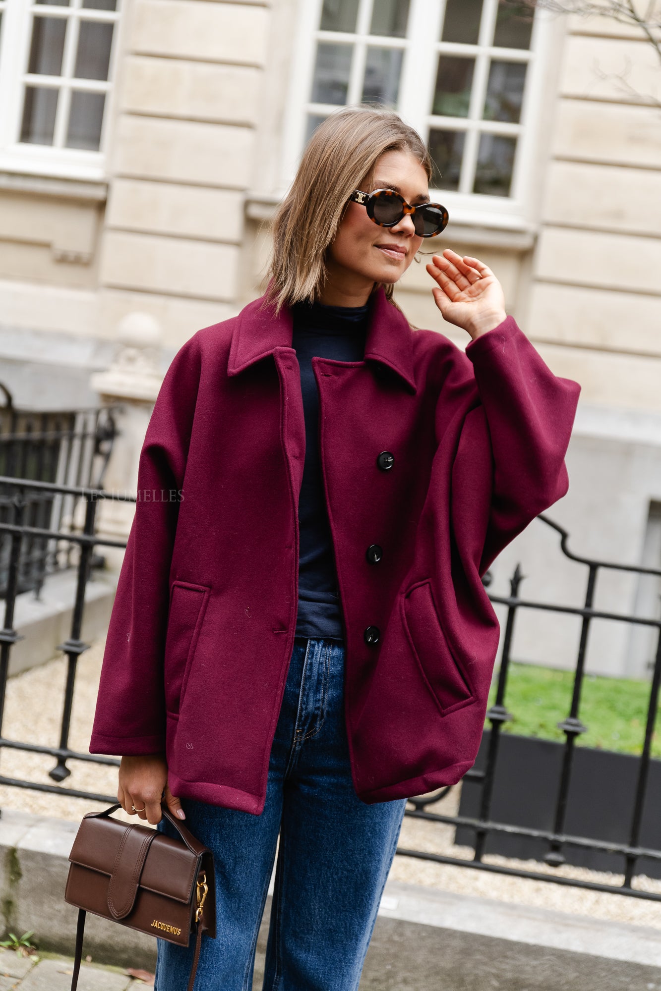 <tc>Manteau Kayli bordeaux</tc>