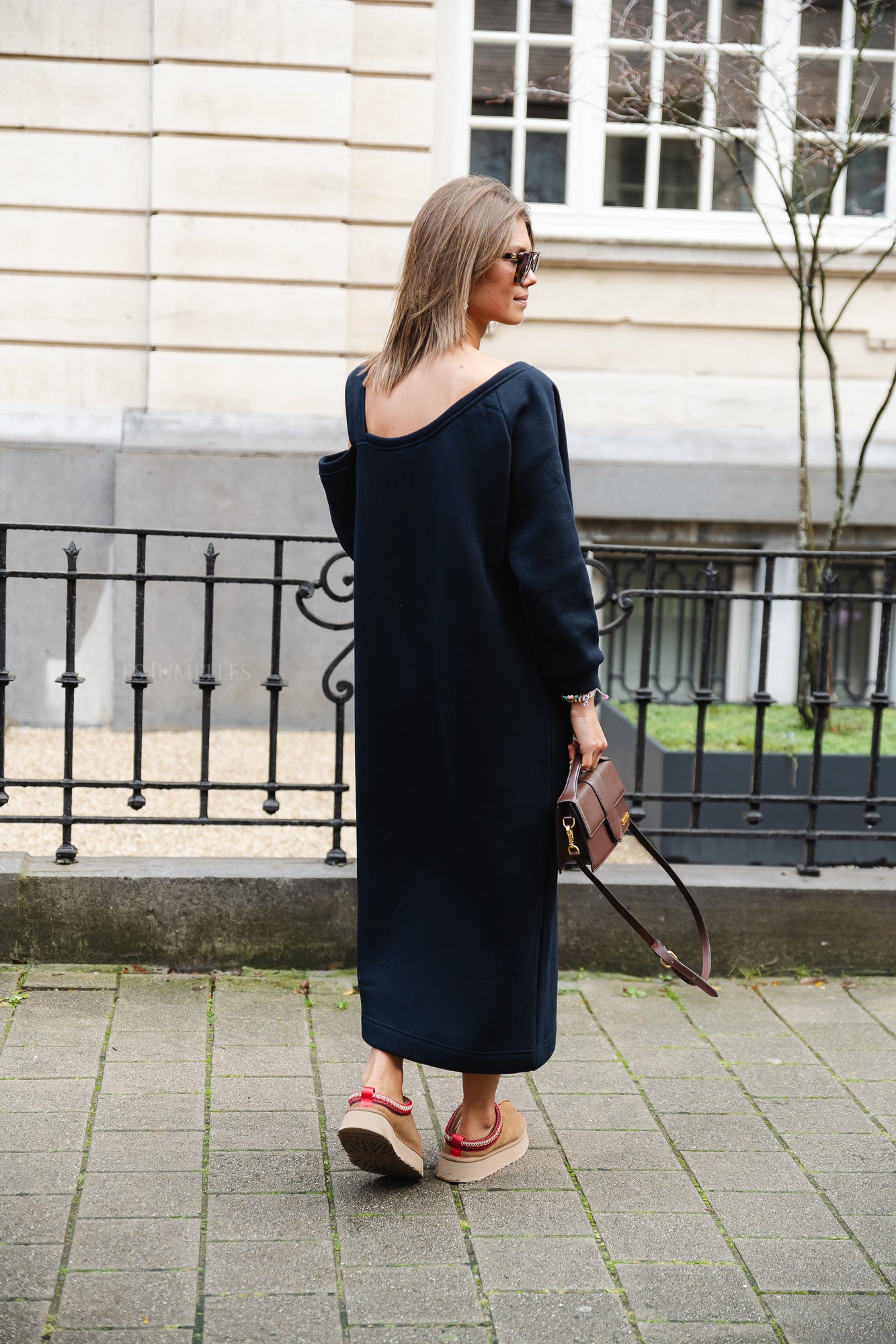Kyoto sweater dress navy blue