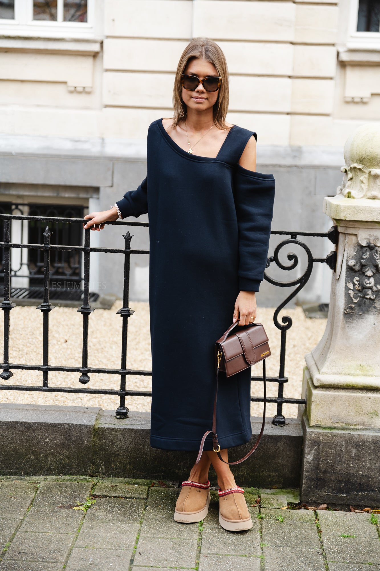 Kyoto sweater dress navy blue