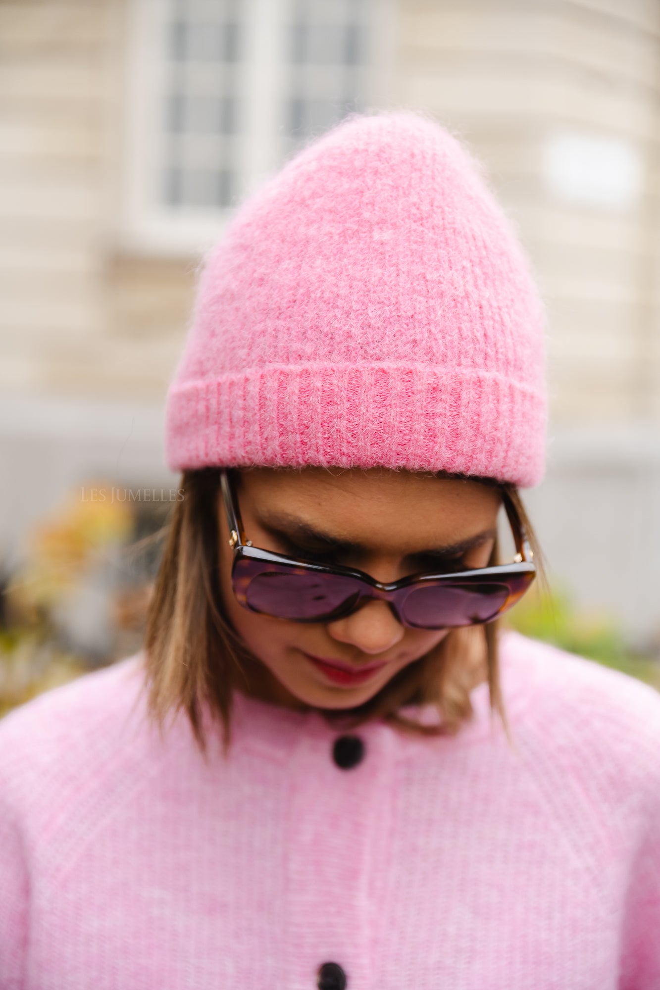 Jolene beanie candy pink