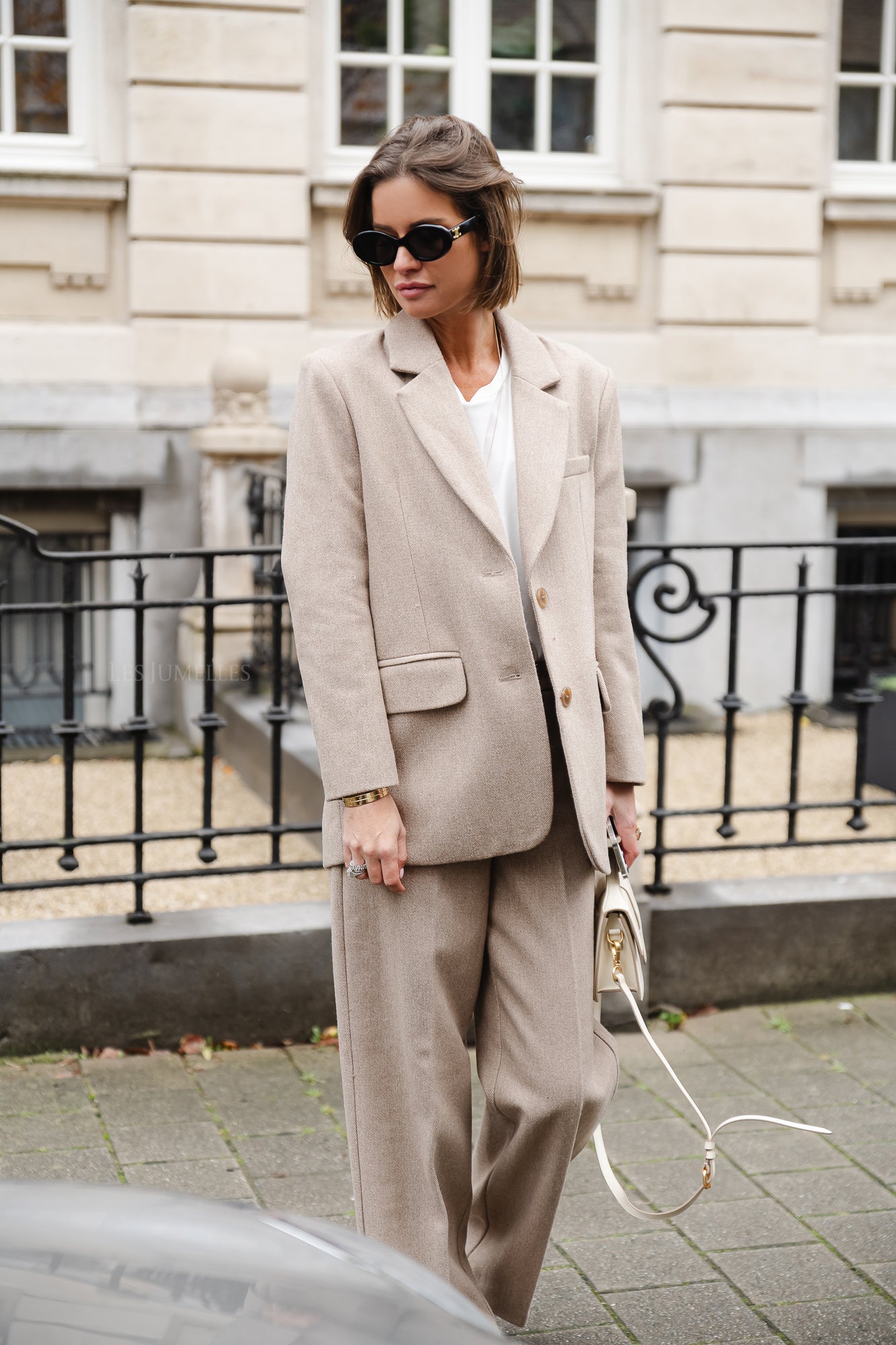 SLFBritt LS oversize blazer cornstalk