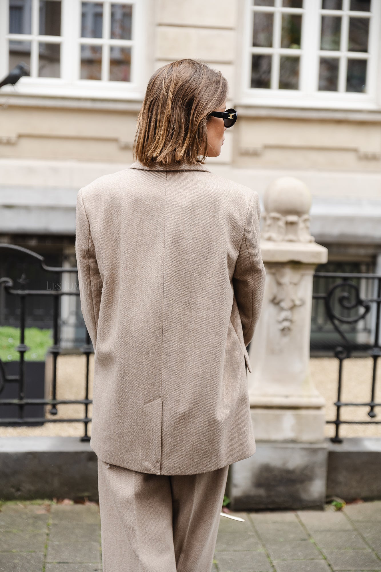SLFBritt LS oversize blazer cornstalk